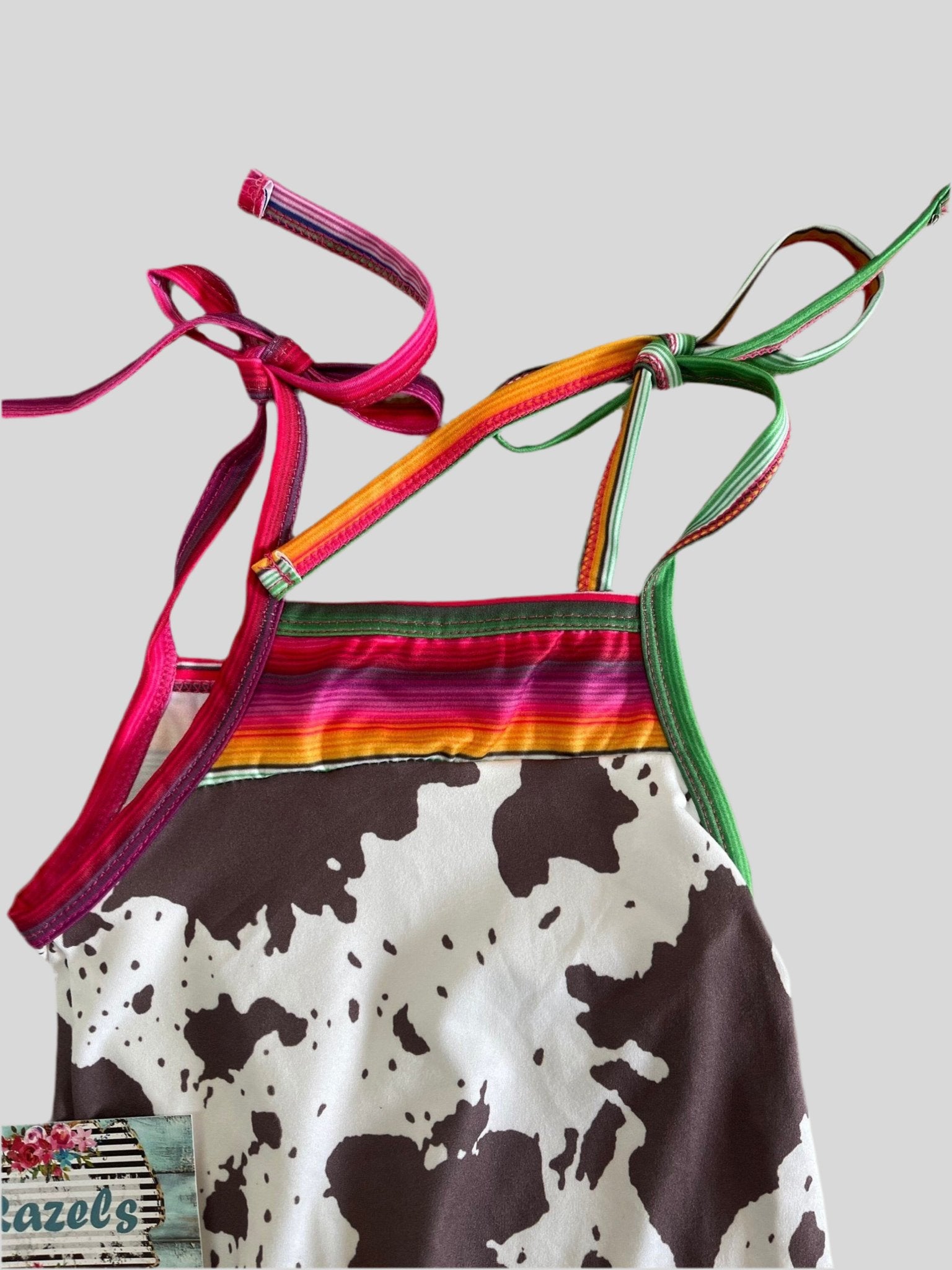 COWPRINT and SERAPE Romper, Cowgirl Jumpsuit - Razels