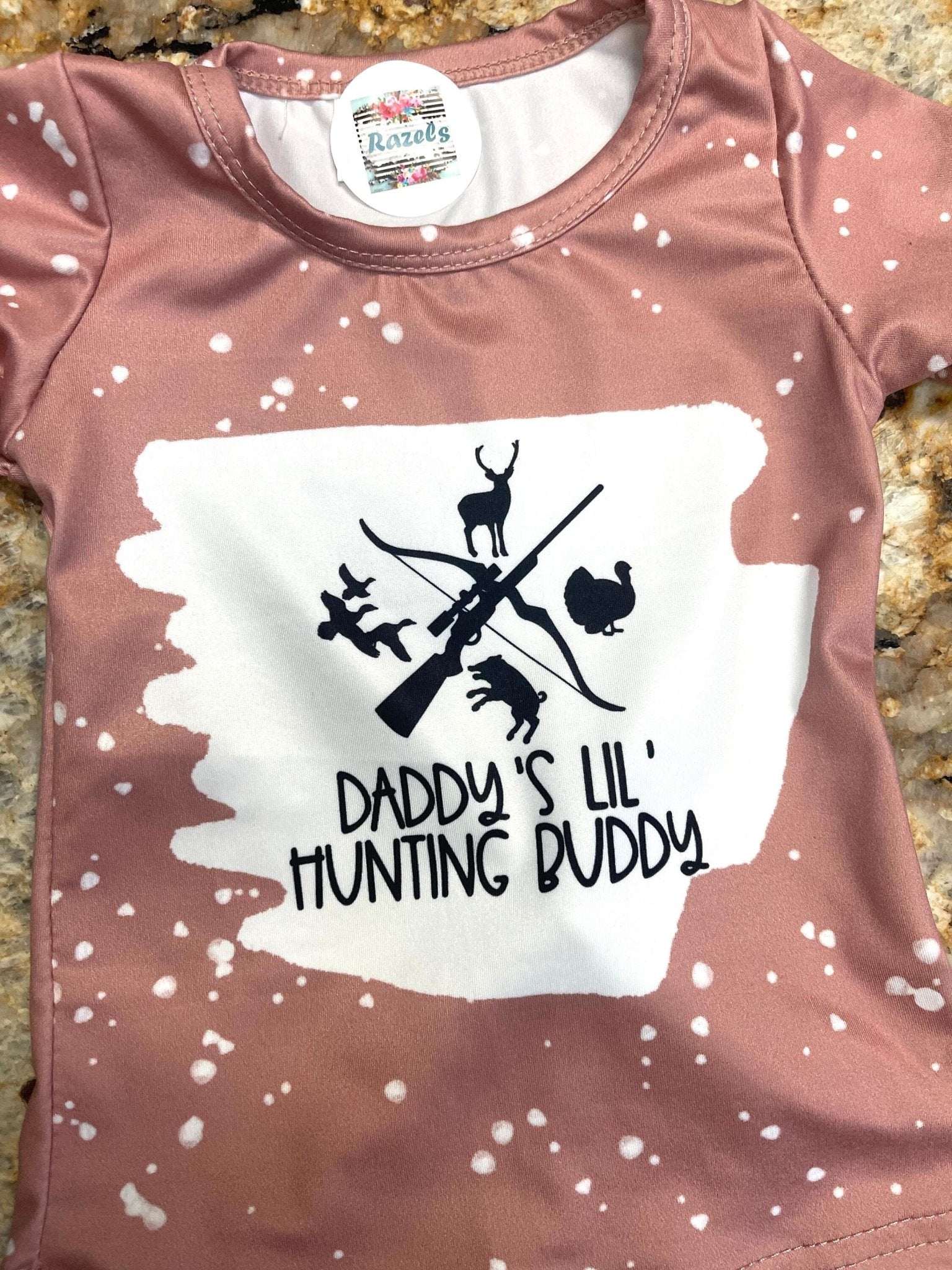 Daddy’s Little Hunting Buddy, Girls Camo Hunting Bell Bottoms - Razels