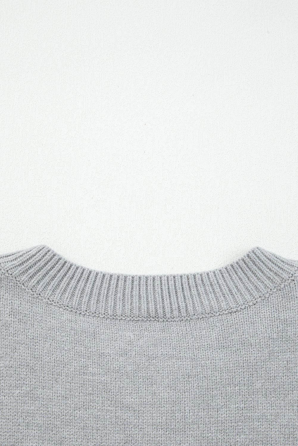 Light Grey “See You Cowboy” Embroidered Western Sweater | Oversized Drop Shoulder Graphic Pullover