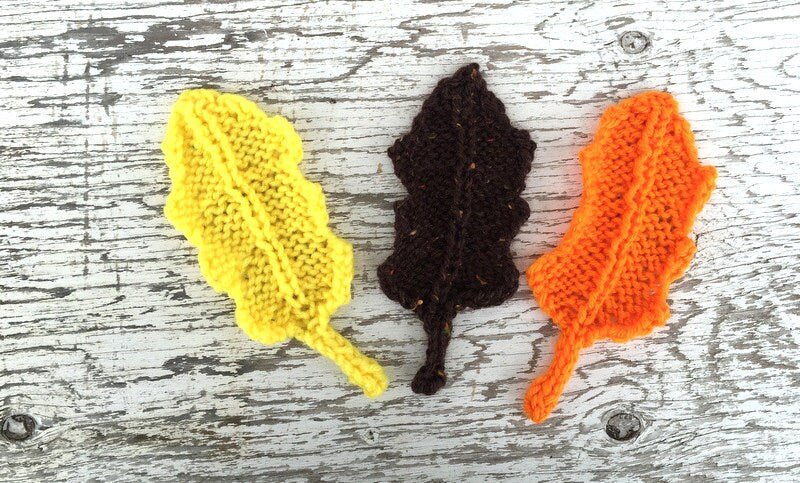 Fall Leaves Knit RUSTIC HOME DECOR Autumn Leaves - Razels