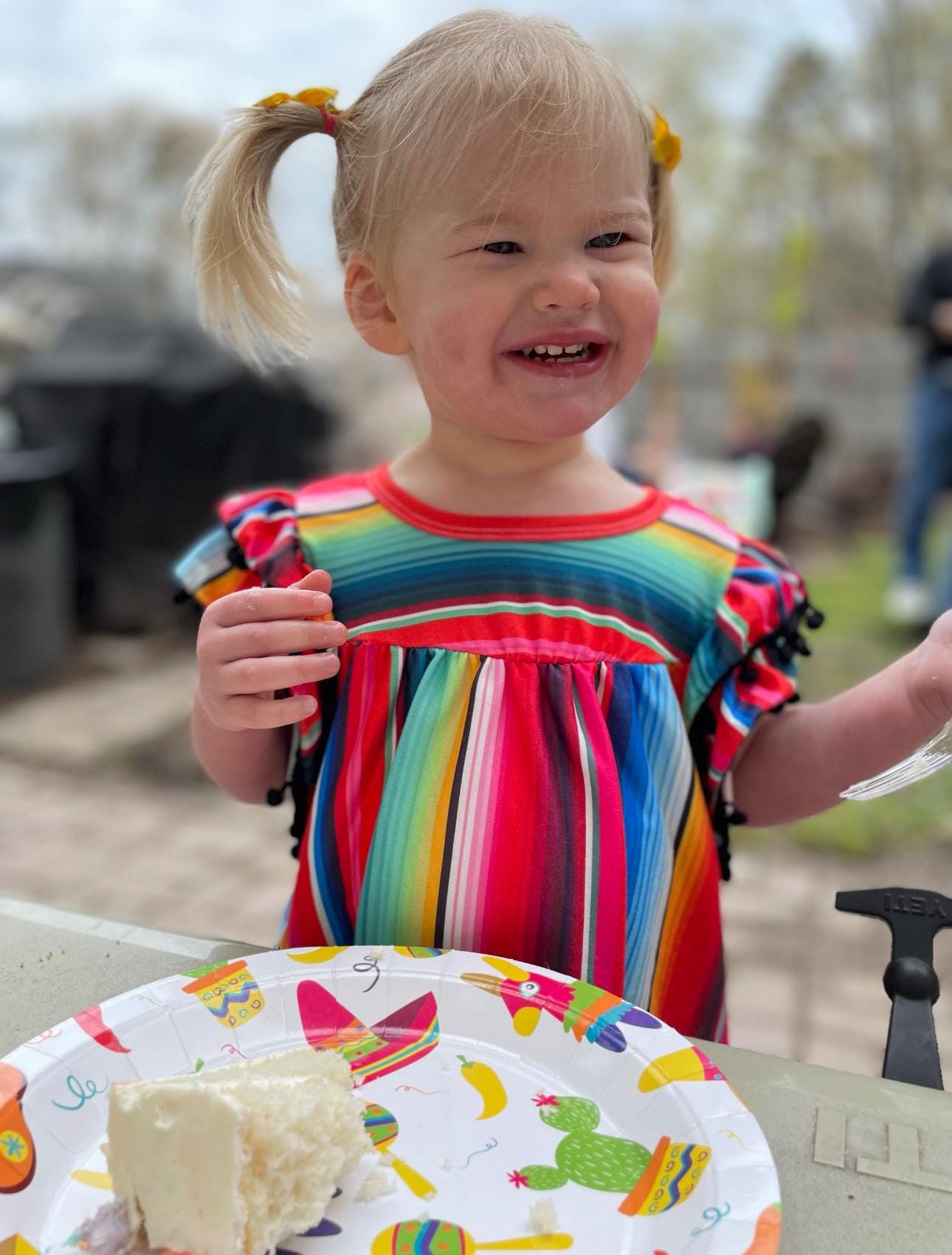 Girls' Serape Dress – Colorful Boho Dress with Pom Poms | Mexican Party Birthday, Pom Pom Dress,Cinco de Mayo Dress - Razels