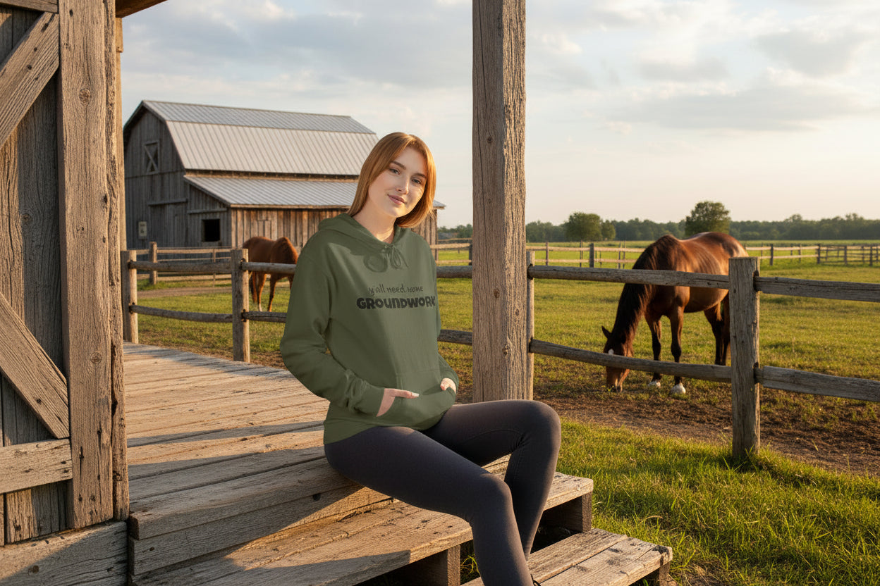 Cozy Unisex Hoodie with Inspirational Quote, Ideal for Relaxing Days, Gift for Friends, Groundwork Theme, Perfect for Casual Wear, [...] -Razels