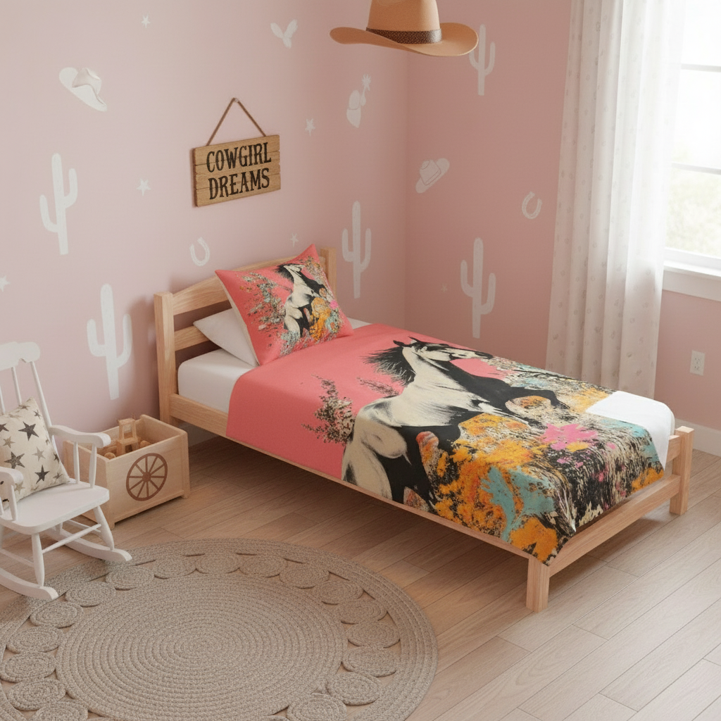 horse bedding for cowgirl bedroom