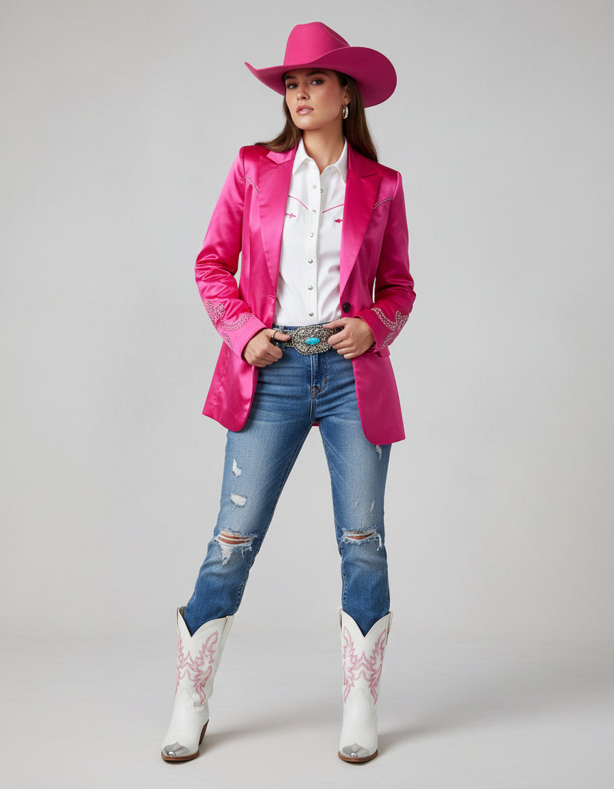 Velvet Blazer is available in vibrant Hot Pink, yellow, and elegant Green. They are as soft and cozy as they are stylish! Featuring an open front design, full-length sleeves, and two front pockets, it’s perfect for layering.