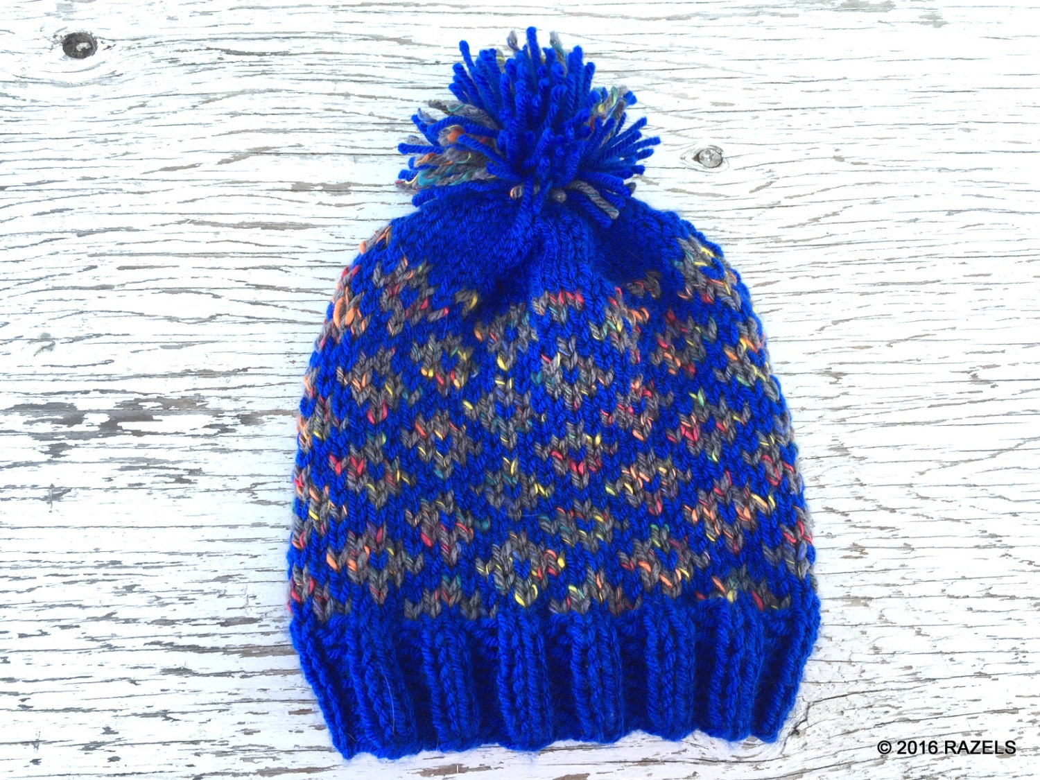 Toddler Knit Hat, Youth BLUE KNIT HAT