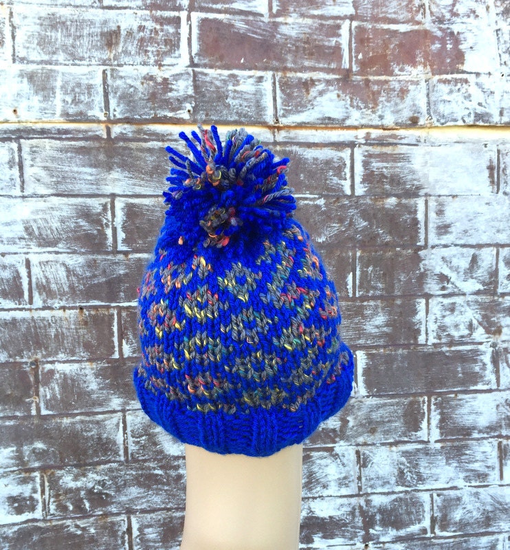 Toddler Knit Hat, Youth BLUE KNIT HAT