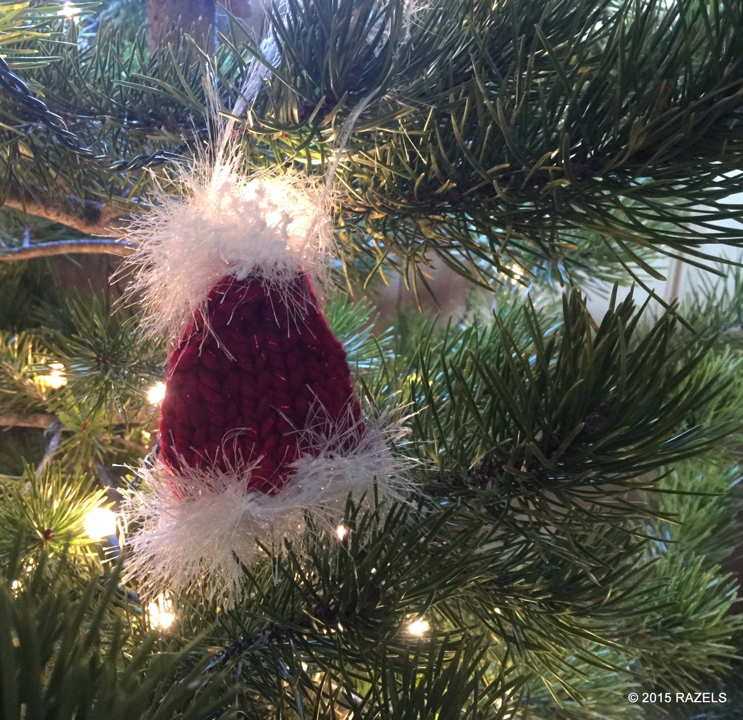 KNIT HAT Ornament Lot, Grab Bag Christmas Ornament Variety Lot