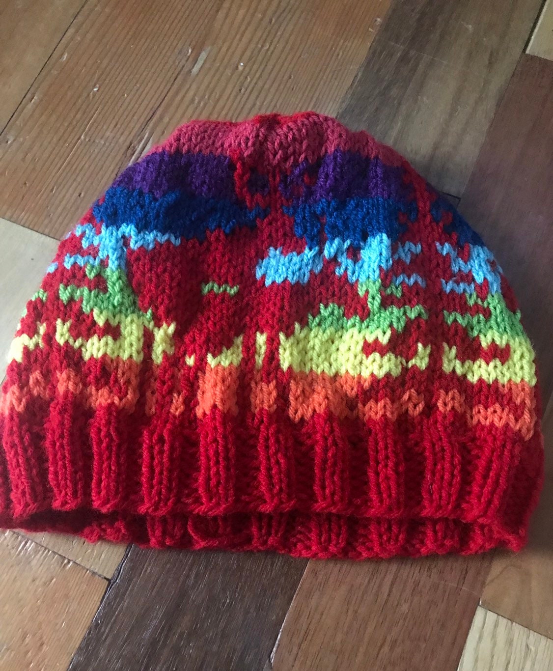 Rainbow Same Love Knit Hat, The Fornicators Hat | Gay Deer Love, Love is Love, Same Sex, Gay Pride, Rainbow Hat