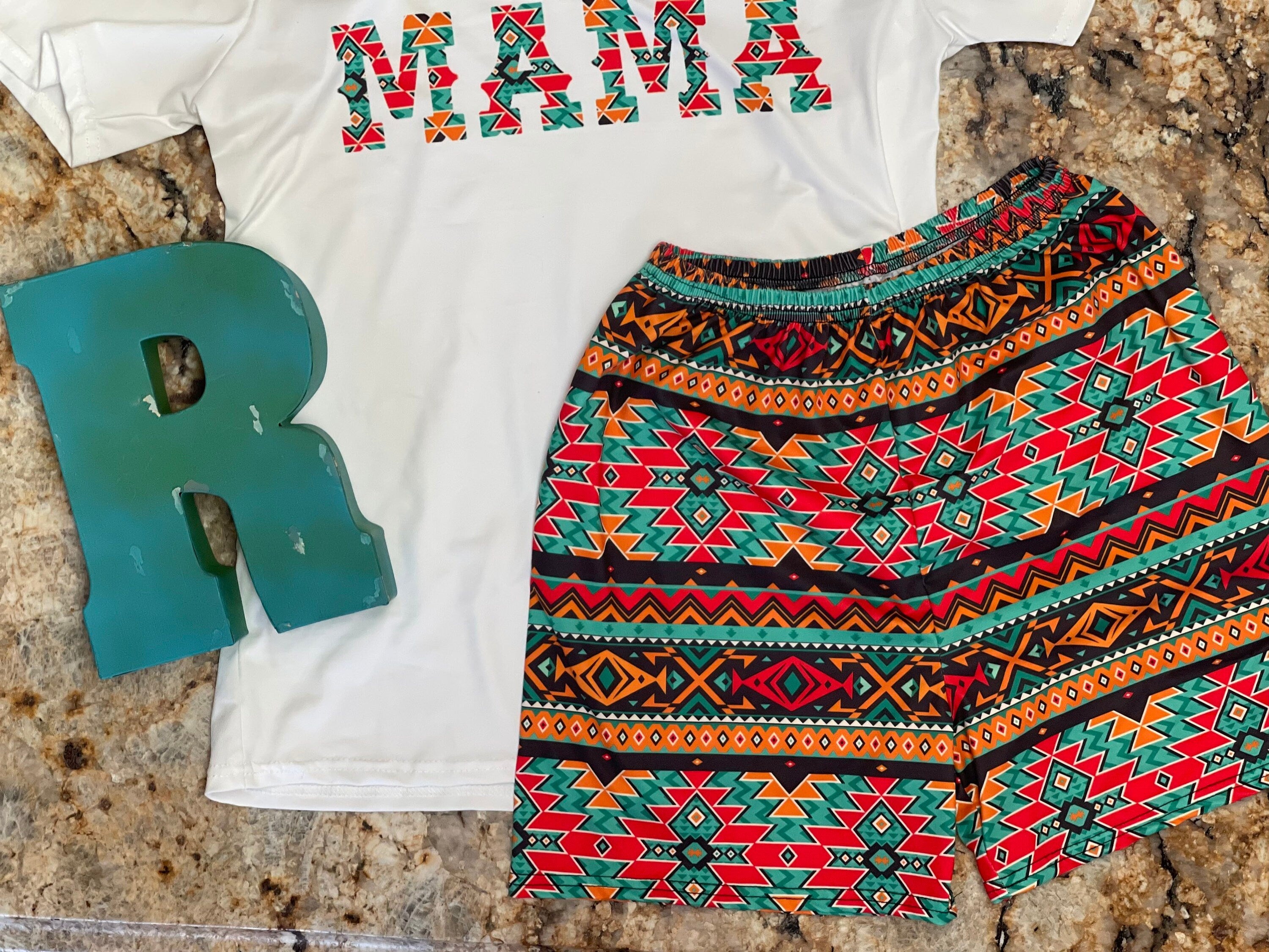 MAMA Tried Pajama Set - Christmas Gift for Mom. Matching short set is an unbeatable deal at only $10 for the set! With a flattering semi-fitted tee and super comfy, high-rise shorts, this lounge set is ideal for lounging around or running errands.