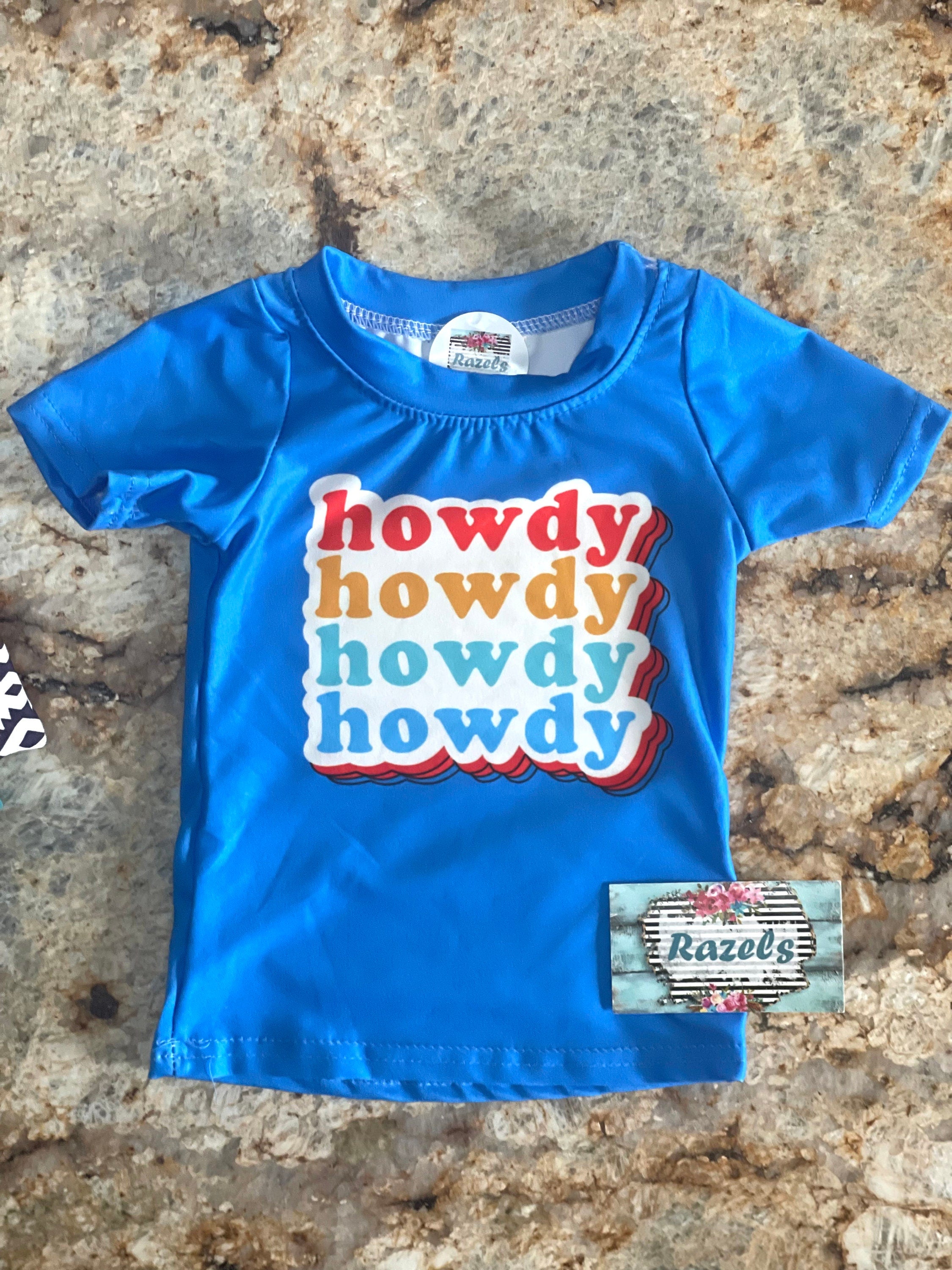 retro howdy tshirt