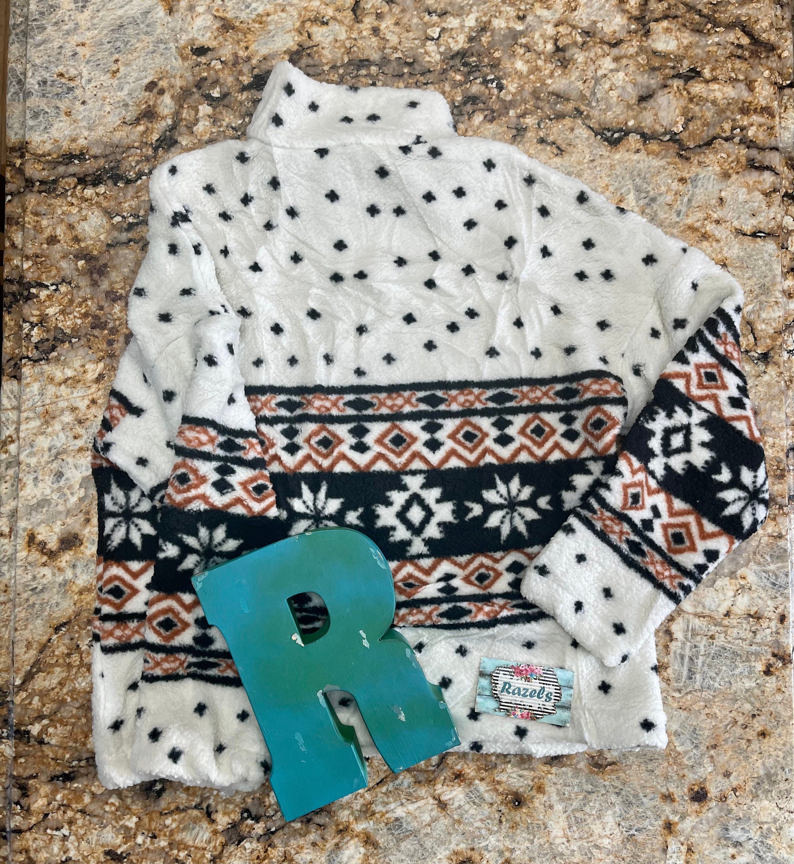 Cream Snowflake Pullover, Norwegian Star Sweatshirt