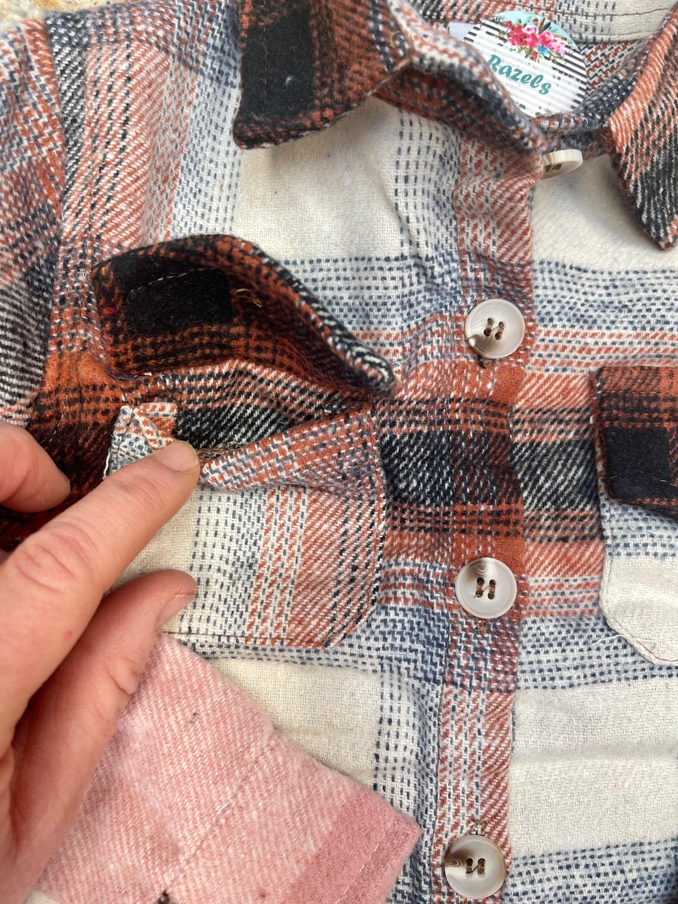 kids flannel shirt with pockets