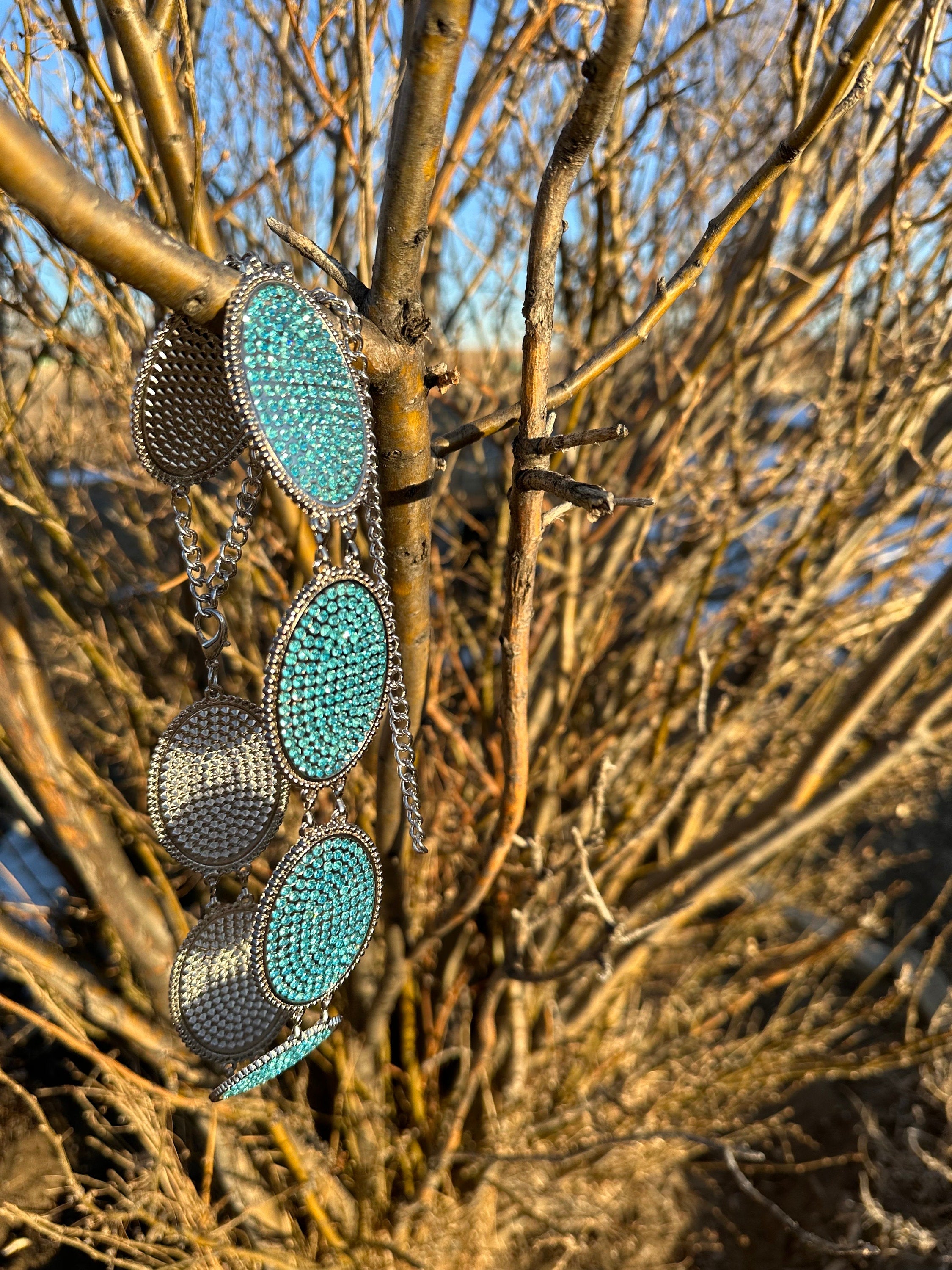 Girls Turquoise RHINESTONE Western Adjustable Belt, Toddler Cowgirl Belt