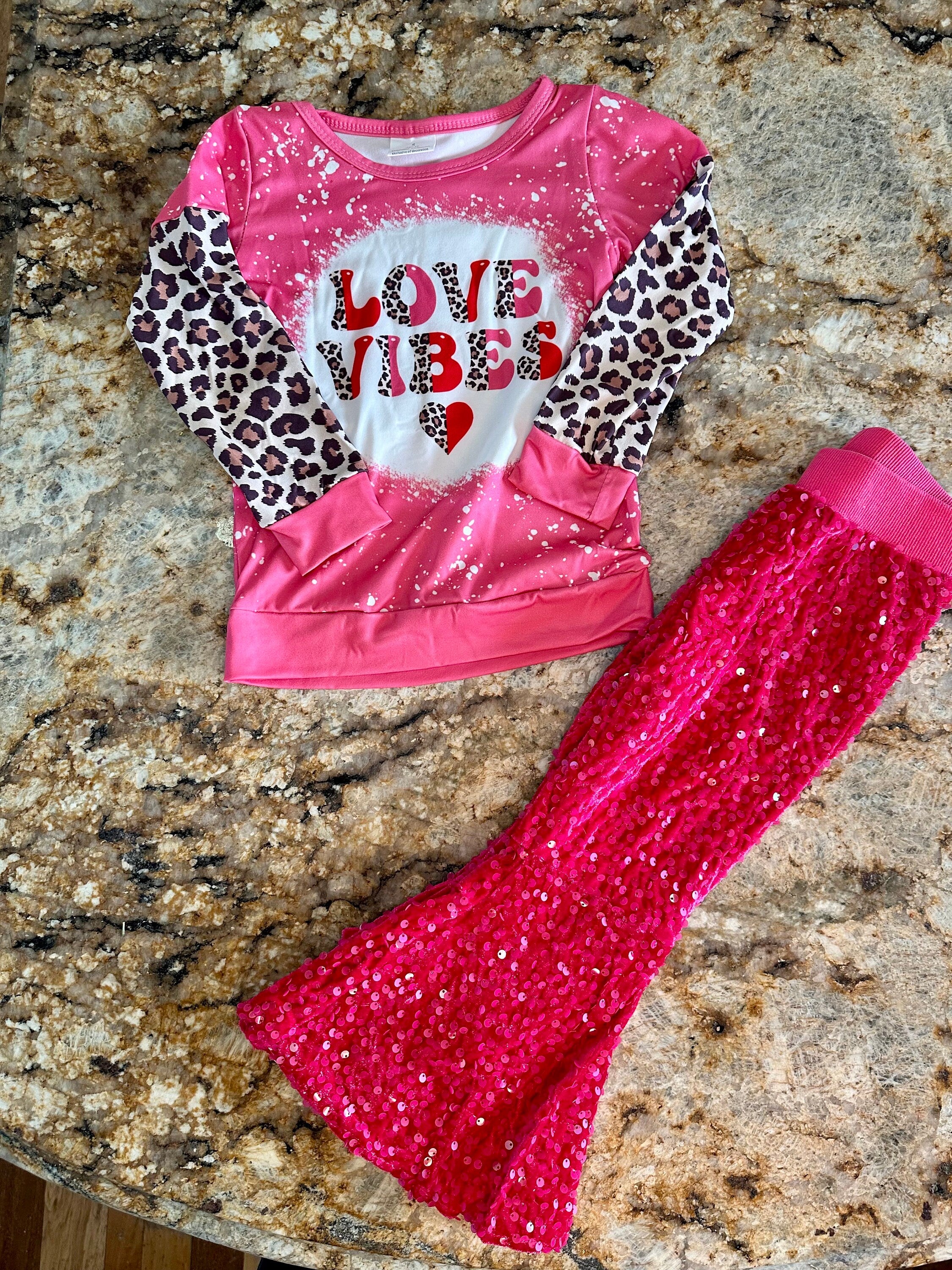 LOVE VIBES longsleeve shirt, Valentine’s Day t-shirt