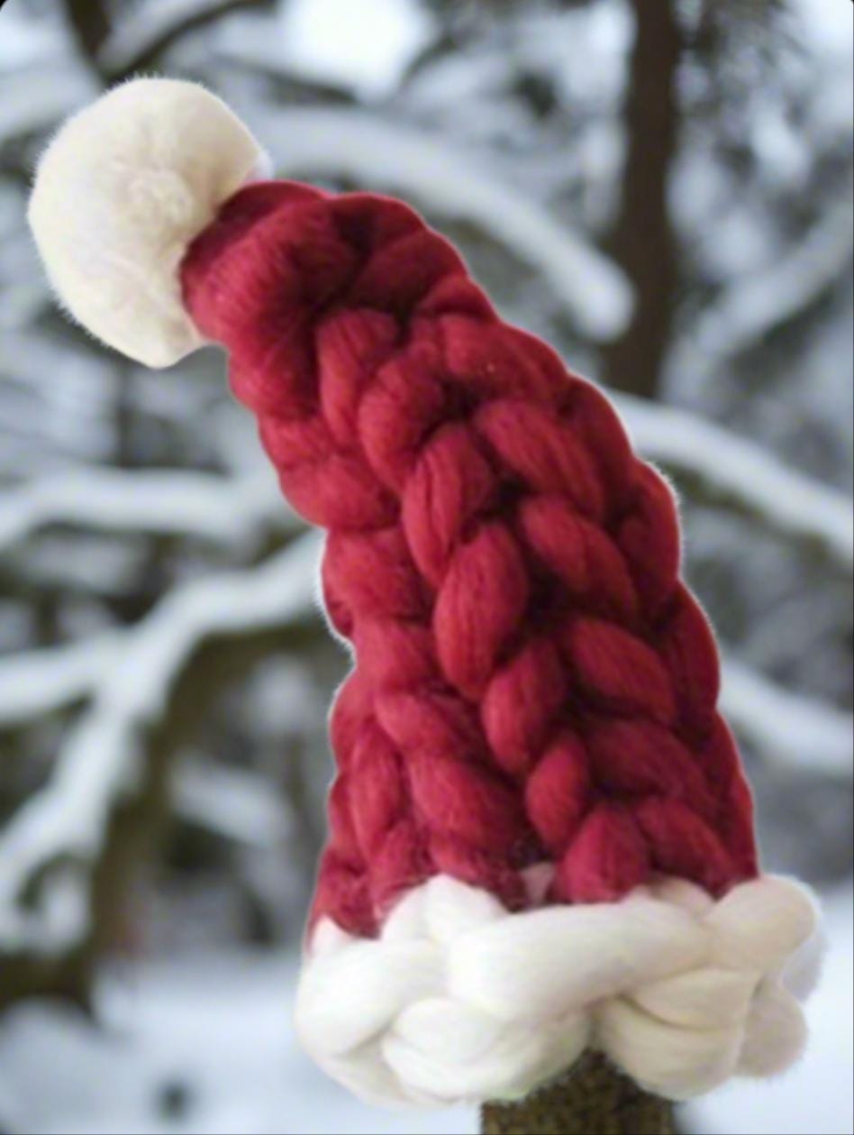 Chunky Santa Hat, Giant Knit Santa Claus Hat -Razels