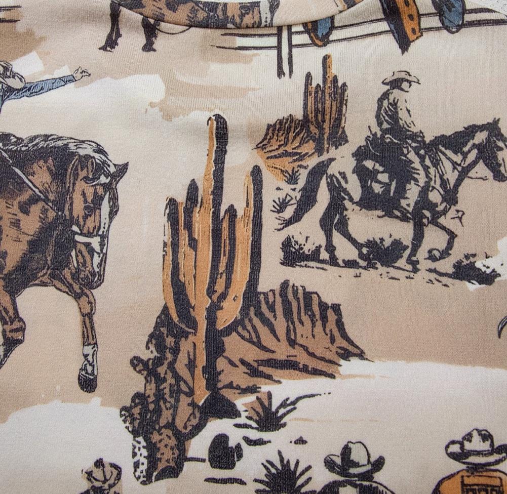 COWBOY T-Shirt for Women! This Western T-Shirt features a bold, allover unique cowboy print, making it perfect for every day! Oversized with a relaxed fit, this tee is soft and comfy, pairing perfectly with leggings, jeggings, biker shorts, and more.