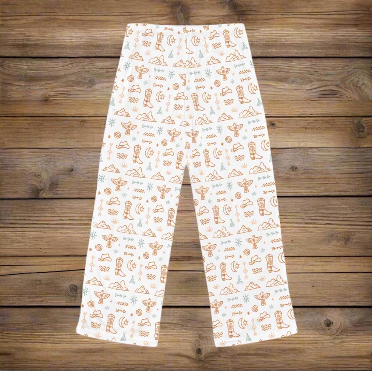 PAJAMA PANTS WOMEN Western Print Cowgirl Pajama Bottoms, Cowgirl Jammies -Razels