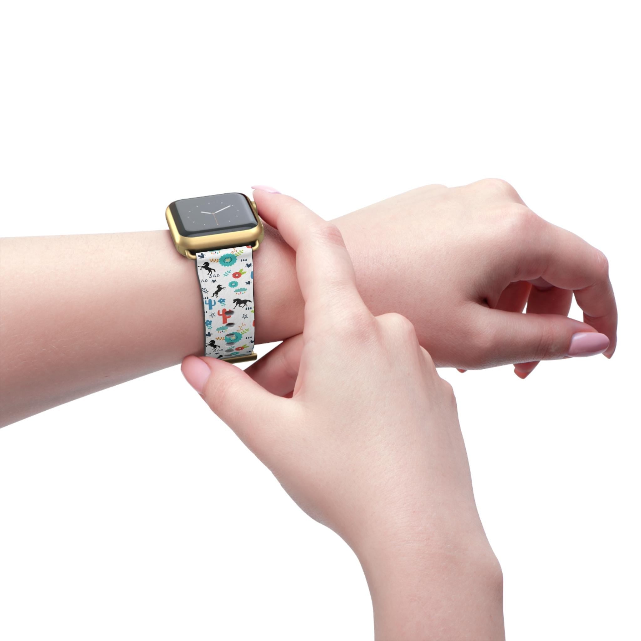 Horse Watch Band, Colorful Boho Western Apple Watch Strap for Cowgirls & Horse Lovers, -Razels