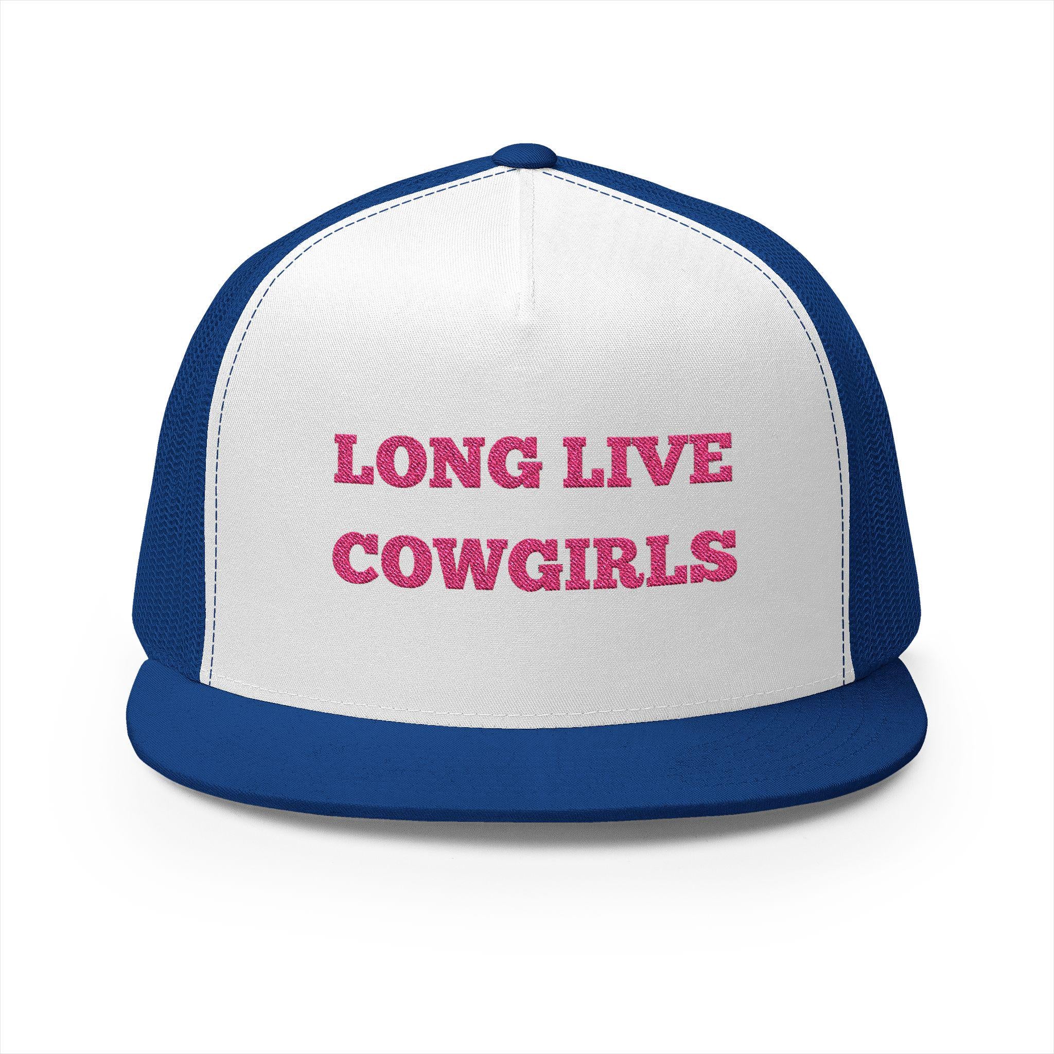Long Live Cowgirls Trucker Hat , 5 Panel Western Cap, Summer Rodeo Cowgirl Hat, Retro Snapback, Country Concert Outfit