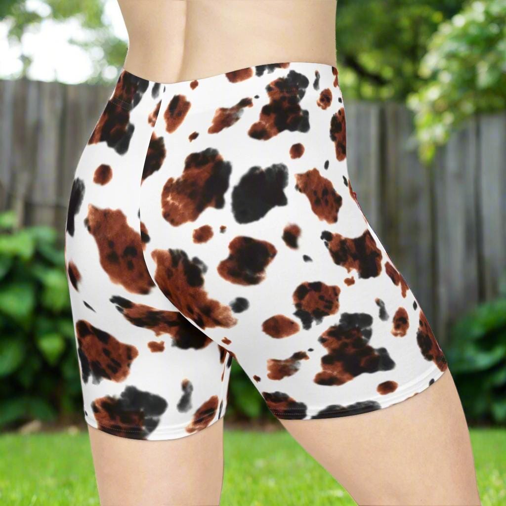 🐂 Wild & Western Biker Shorts – Brown Brindle Cowprint

Earthy, bold, and a little bit wild—these Brindle Cowprint Biker Shorts are serving serious Western energy. With rich brown tones and natural streaks like a highland hide, this print is perfect for rodeo weekends, bonfires, or just living your best rustic life 🤎

✓ Ultra-soft faux suede feel – like a cozy cow cuddle
✓ Moisture-wicking fabric to keep you cool
✓ Mid-rise 1.5&quot; waistband – smooth, flattering fit
