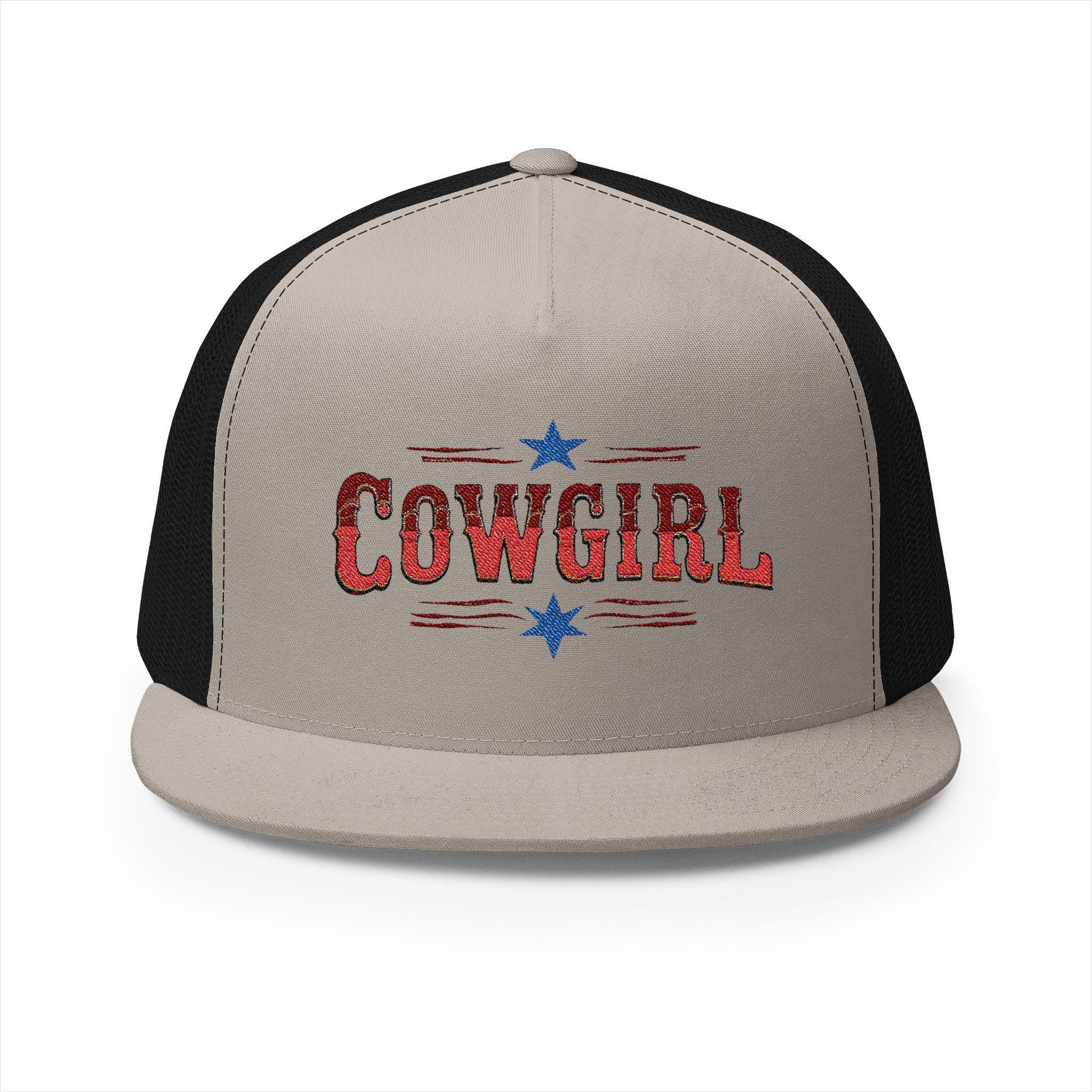 Cowgirl 5 Panel Trucker Cap, Summer Cowgirl Baseball Hat, Western Trucker Cap, -Razels