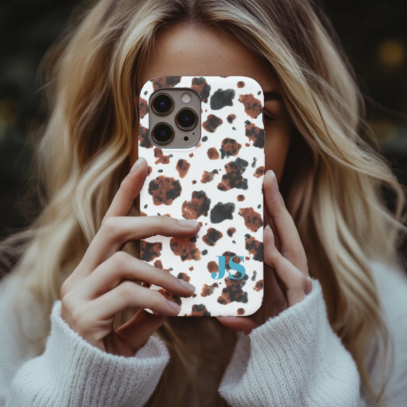 Brindle Cowhide Phone Case: Personalized Western Design, Shockproof -Razels