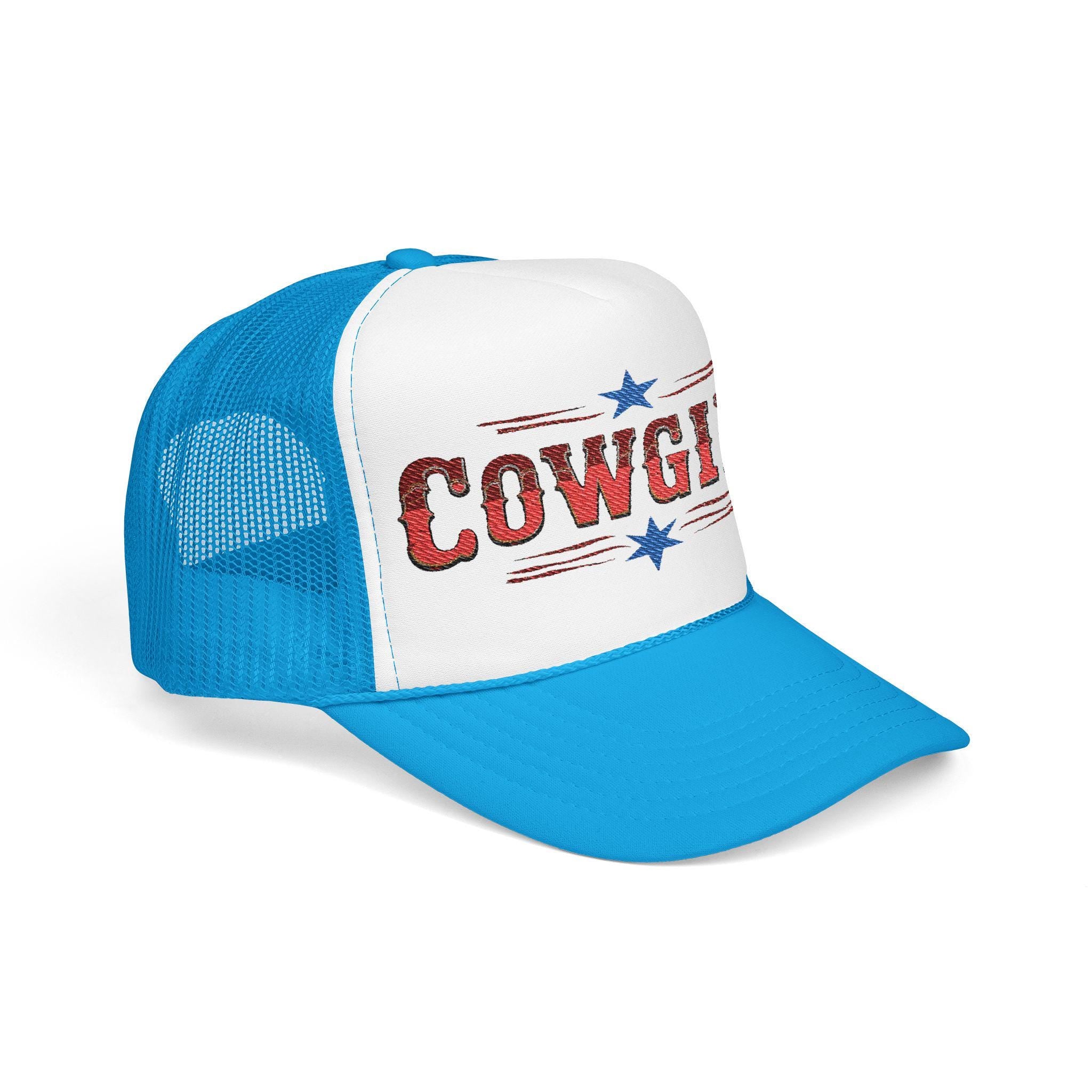 Cowgirl Foam Trucker Hat | Embroidered Western Cap | Retro Rodeo Style | Summer Cowgirl Gift -Razels