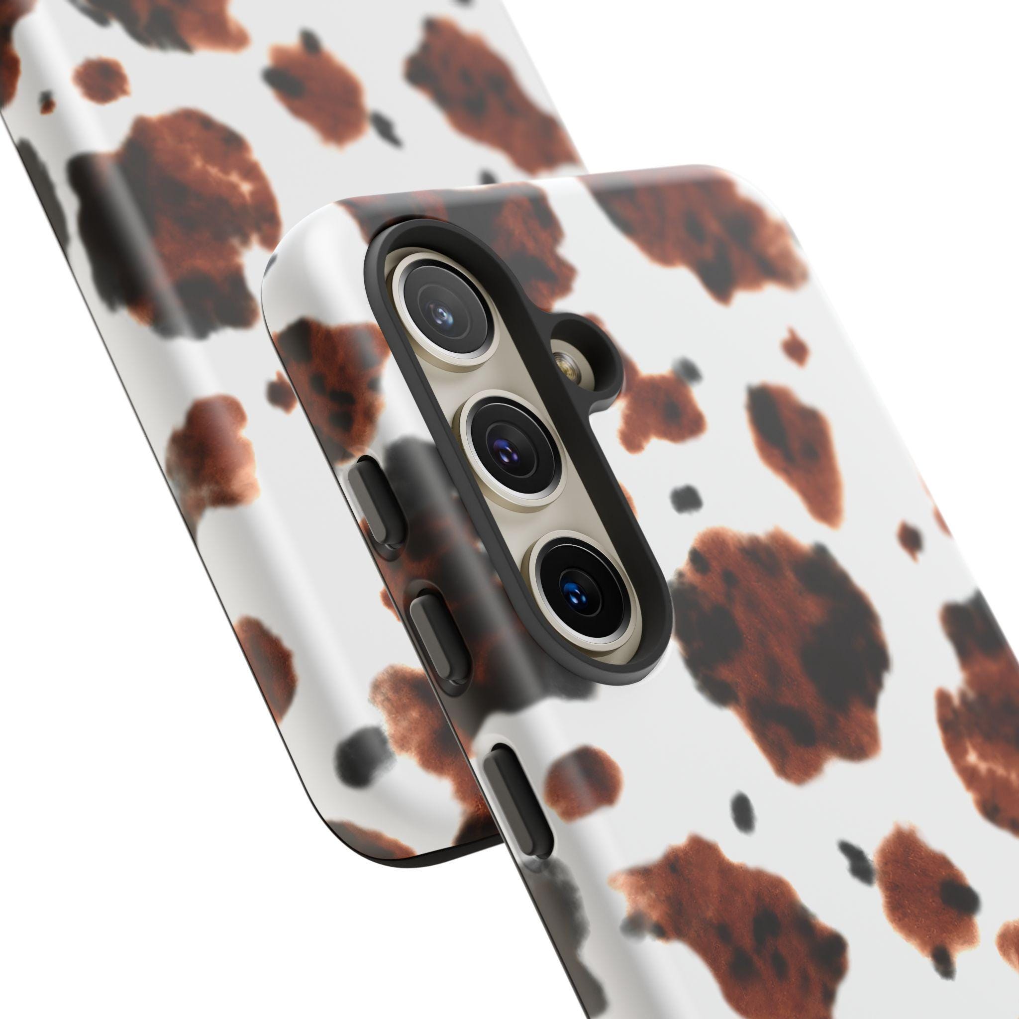 Brindle Cowhide Phone Case: Personalized Western Design, Shockproof -Razels
