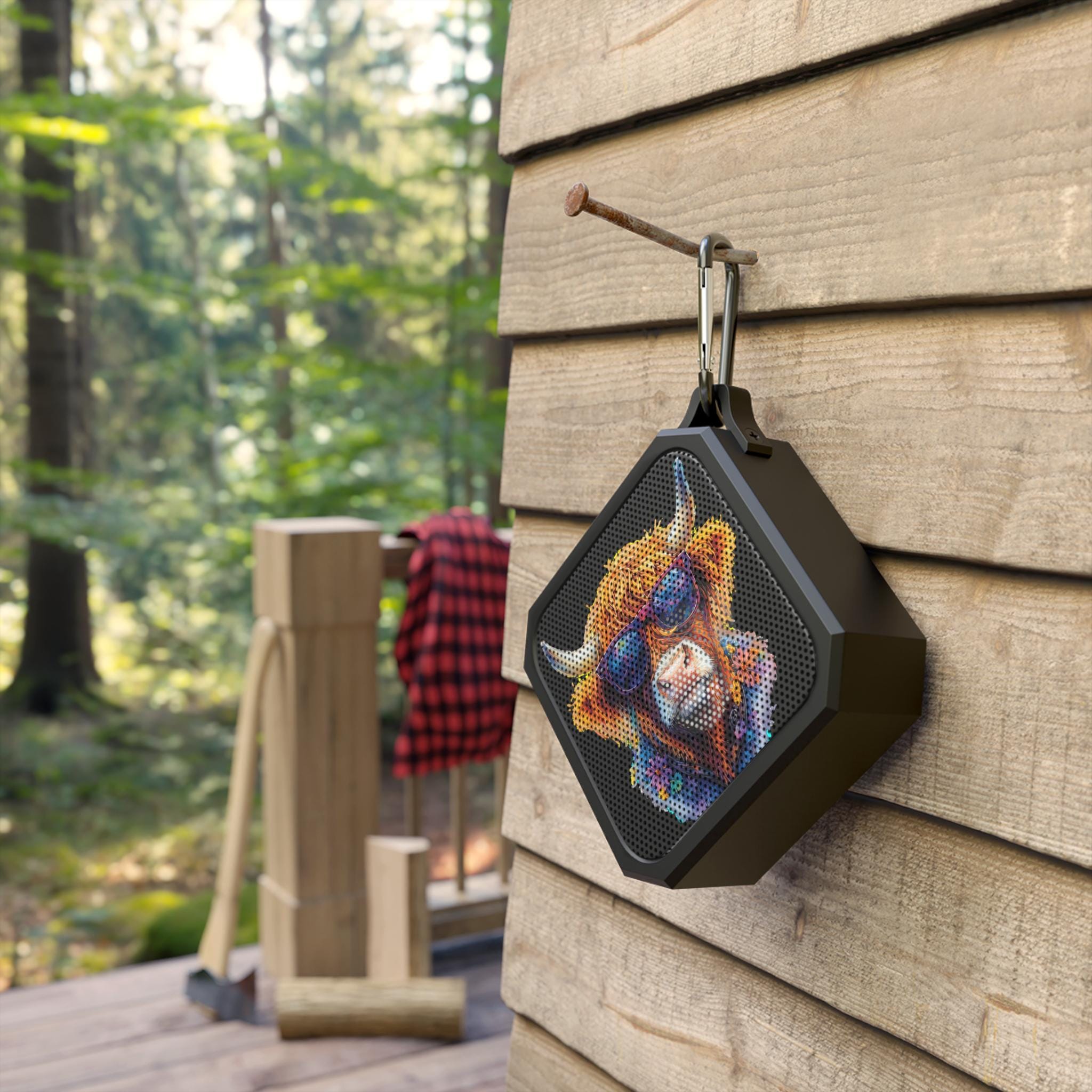 Highland Cow Bluetooth Speaker, Portable Outdoor Sound, Waterproof Travel Speaker, Cute Cow Gift for Highland Cow Lovers -Razels