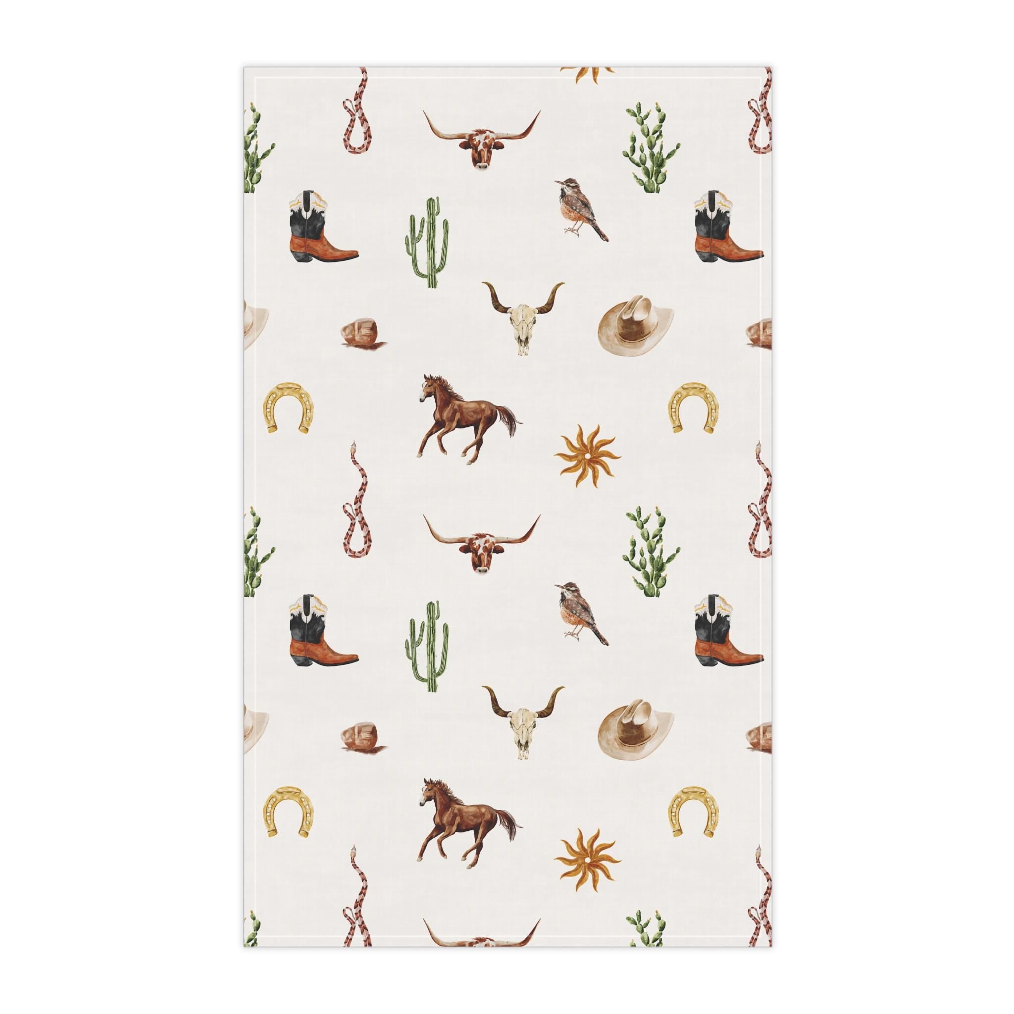 Western Tea Towels, Cowboy Kitchen Decor