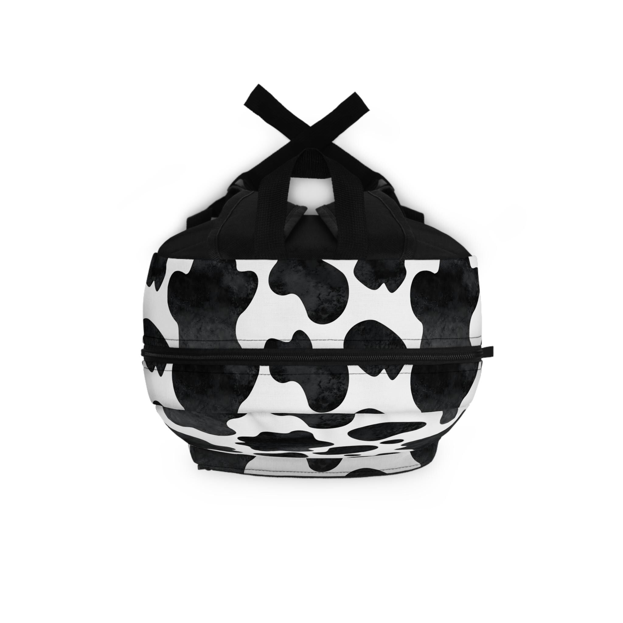 Custom Cow Print Backpack: Western Style School Bag
