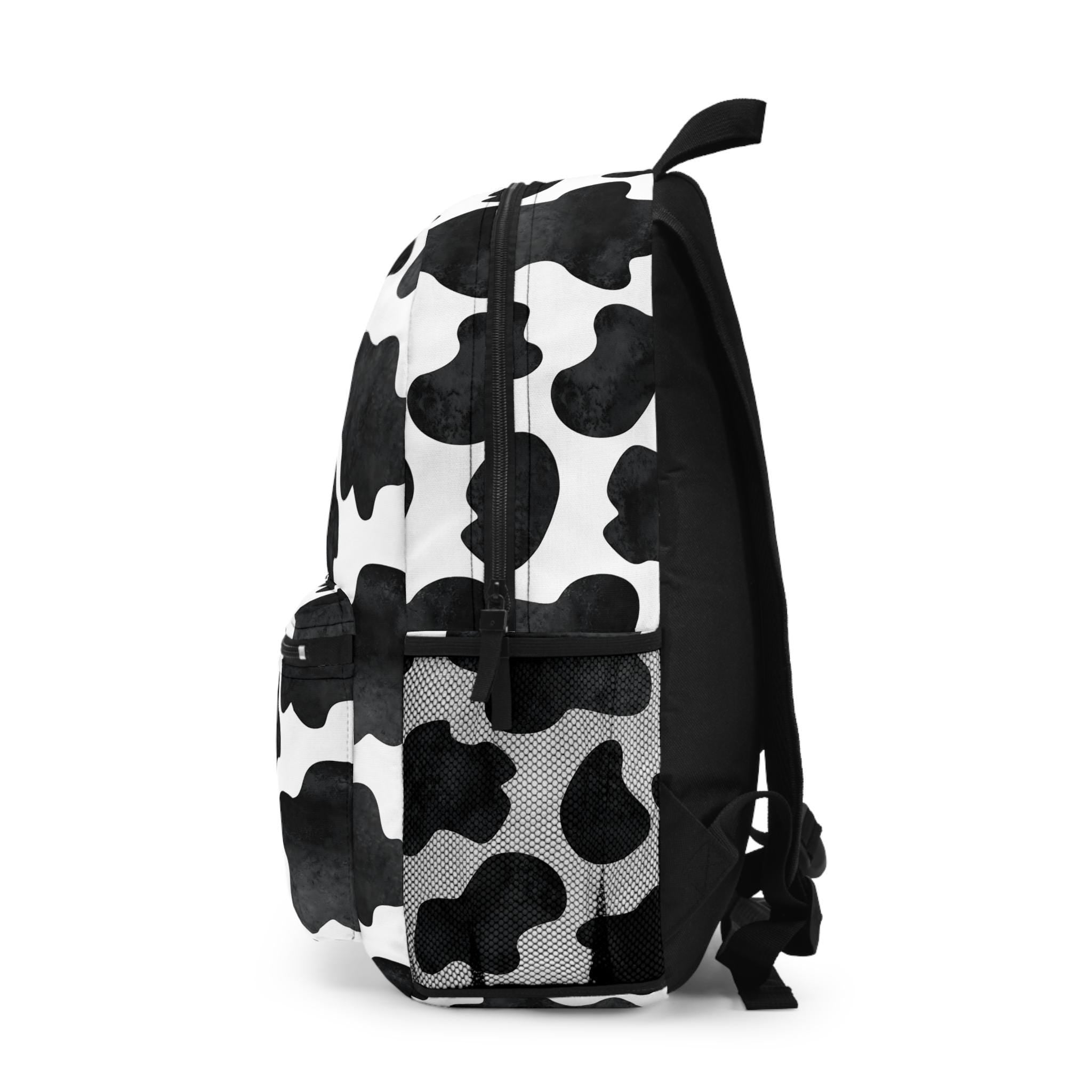 Custom Cow Print Backpack: Western Style School Bag
