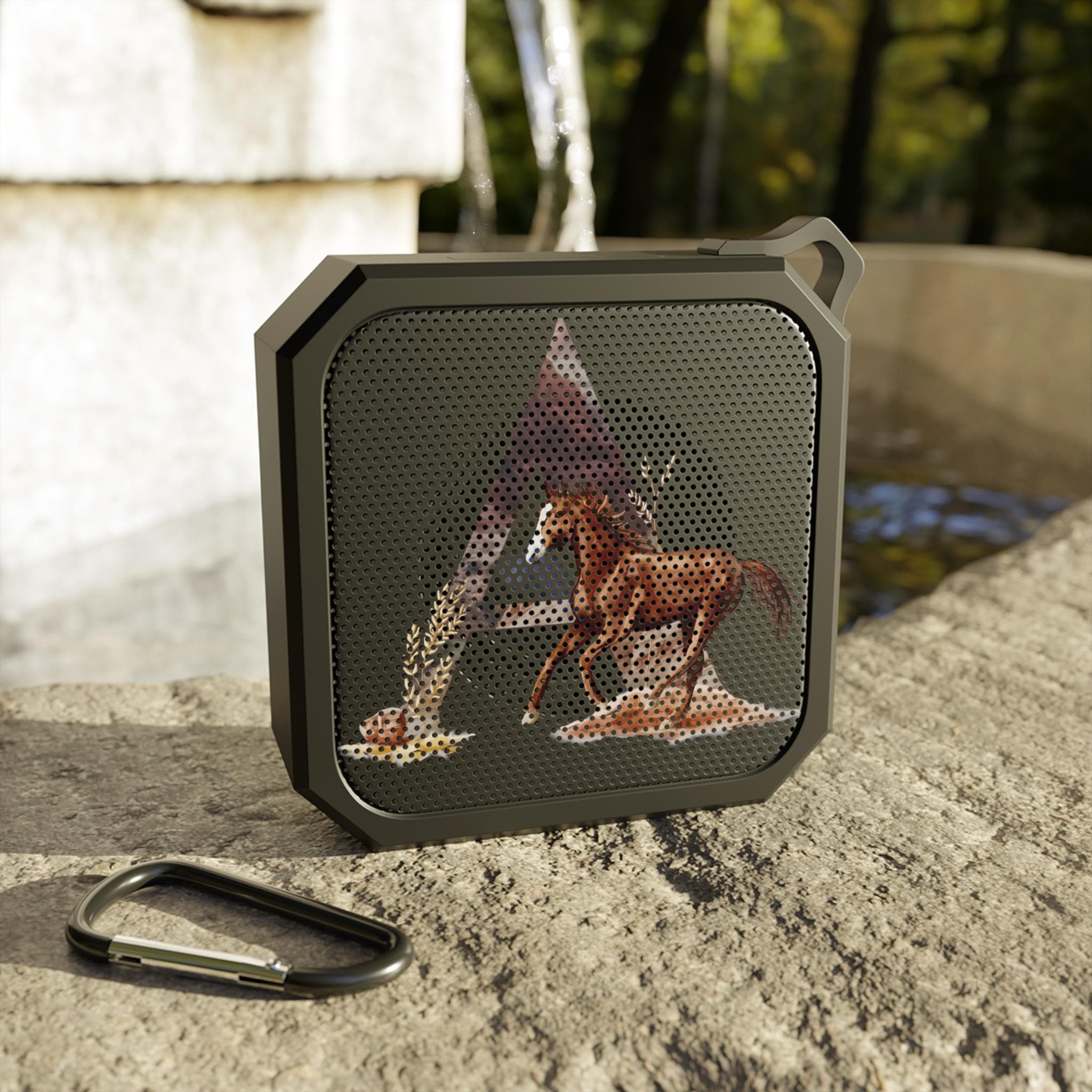 Custom Western Initial Bluetooth Speaker, Clip-On Portable Outdoor Speaker for Cowboy Cowgirl Gift, Water-Resistant -Razels