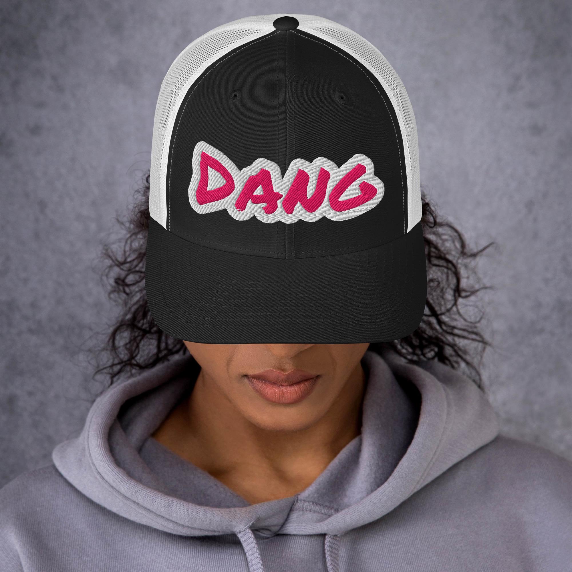 DANG Trucker Hat – Embroidered Funny Western Hat, Cowgirl Mesh Cap