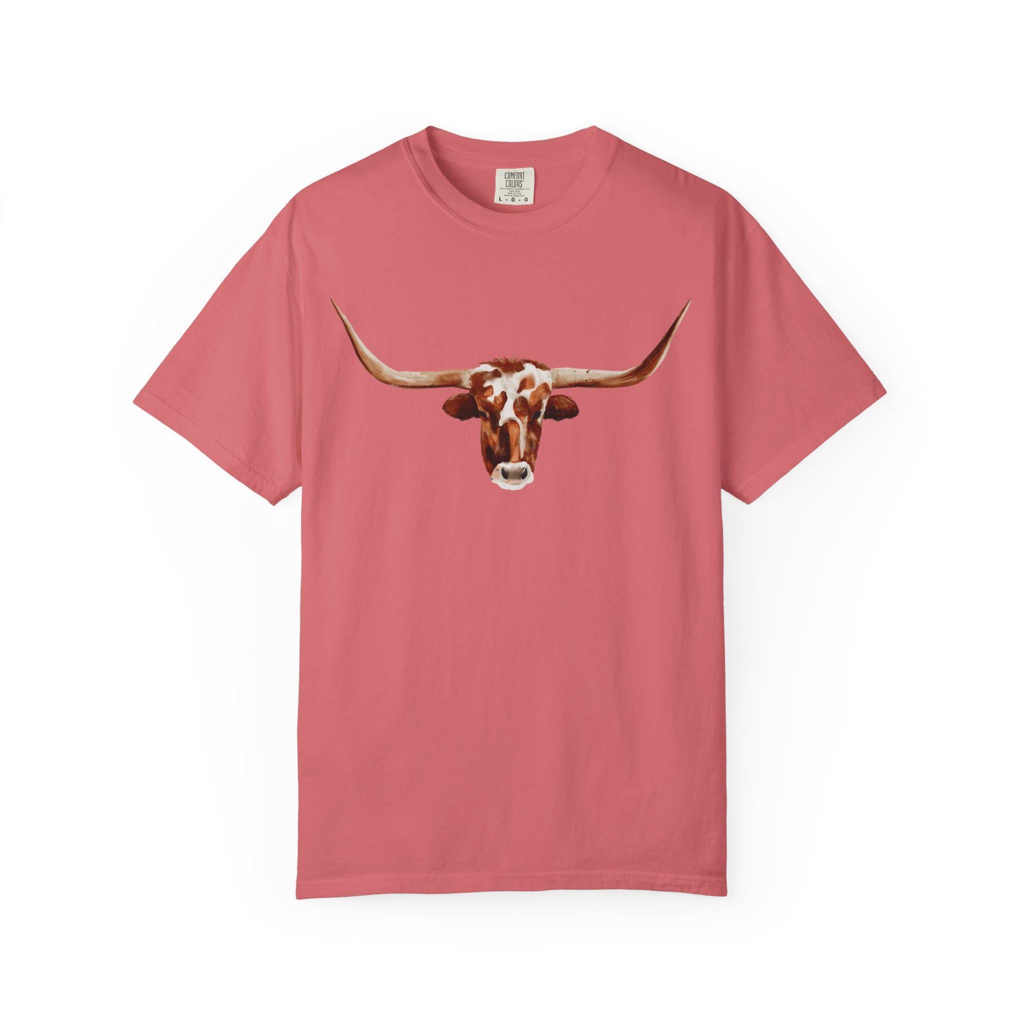 Longhorn COW Graphic T-Shirt, Cowgirl Cowboy Rodeo Shirt, Comfy Western Tshirt