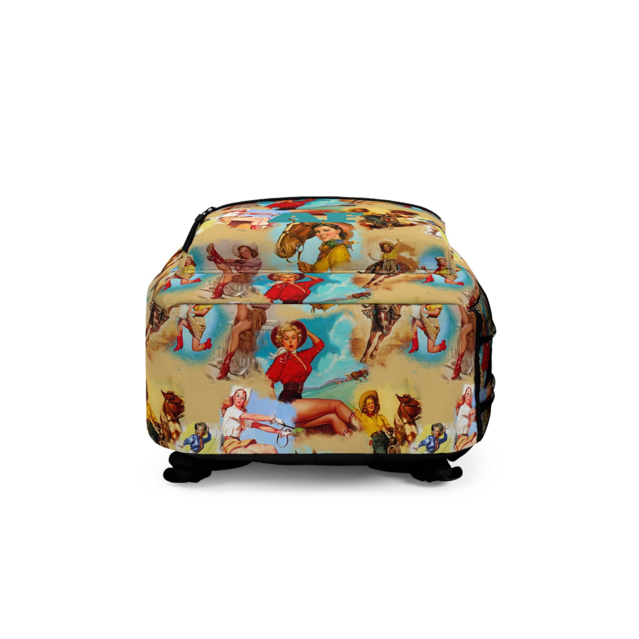 Vintage Cowgirl Backpack, Personalized Cowgirl Back to School Bag | Western School Bag