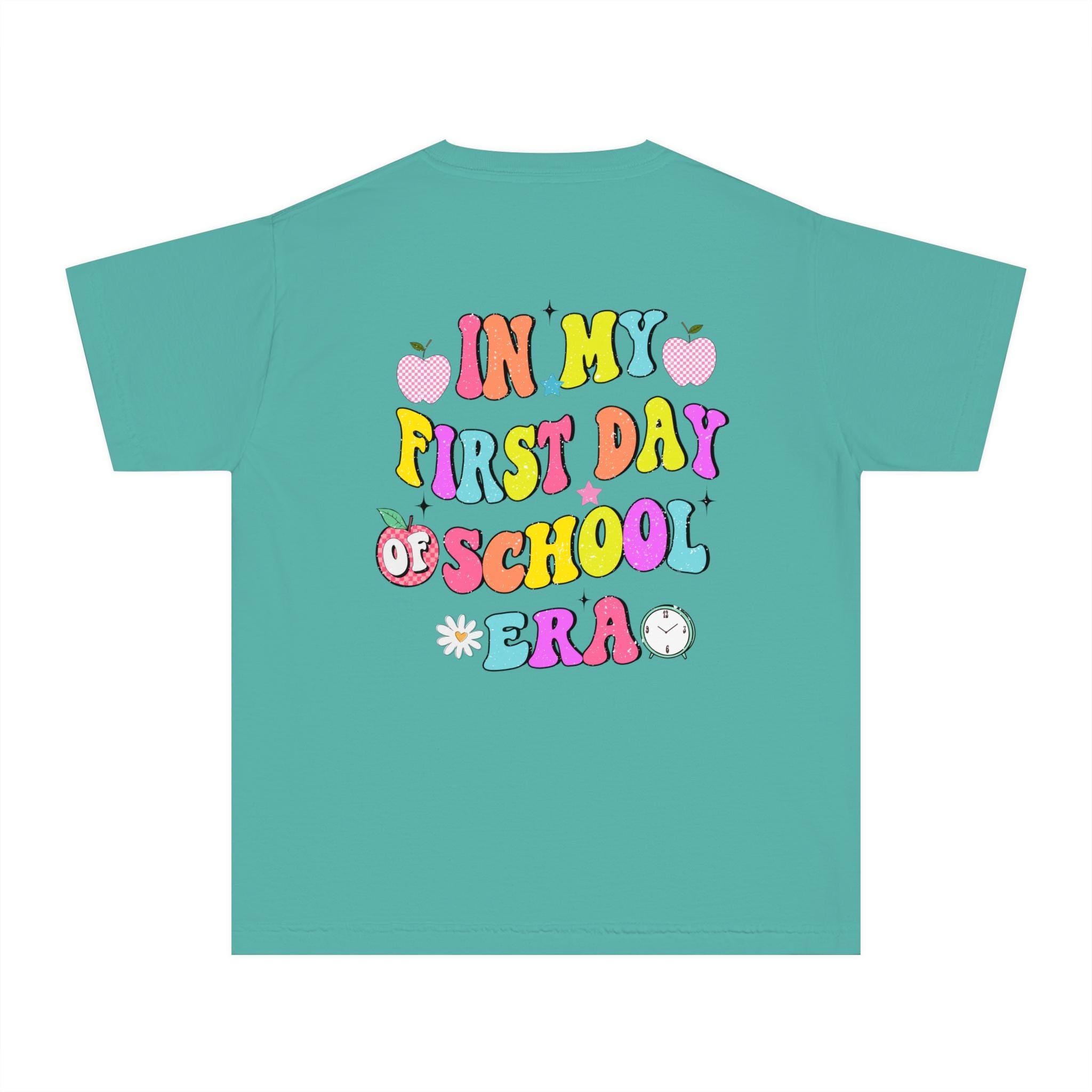 Colorful Youth Midweight Tee, Fun Back-to-School Shirt, Personalized Kids Tee, Bright Summer T-Shirt, Gift for Students