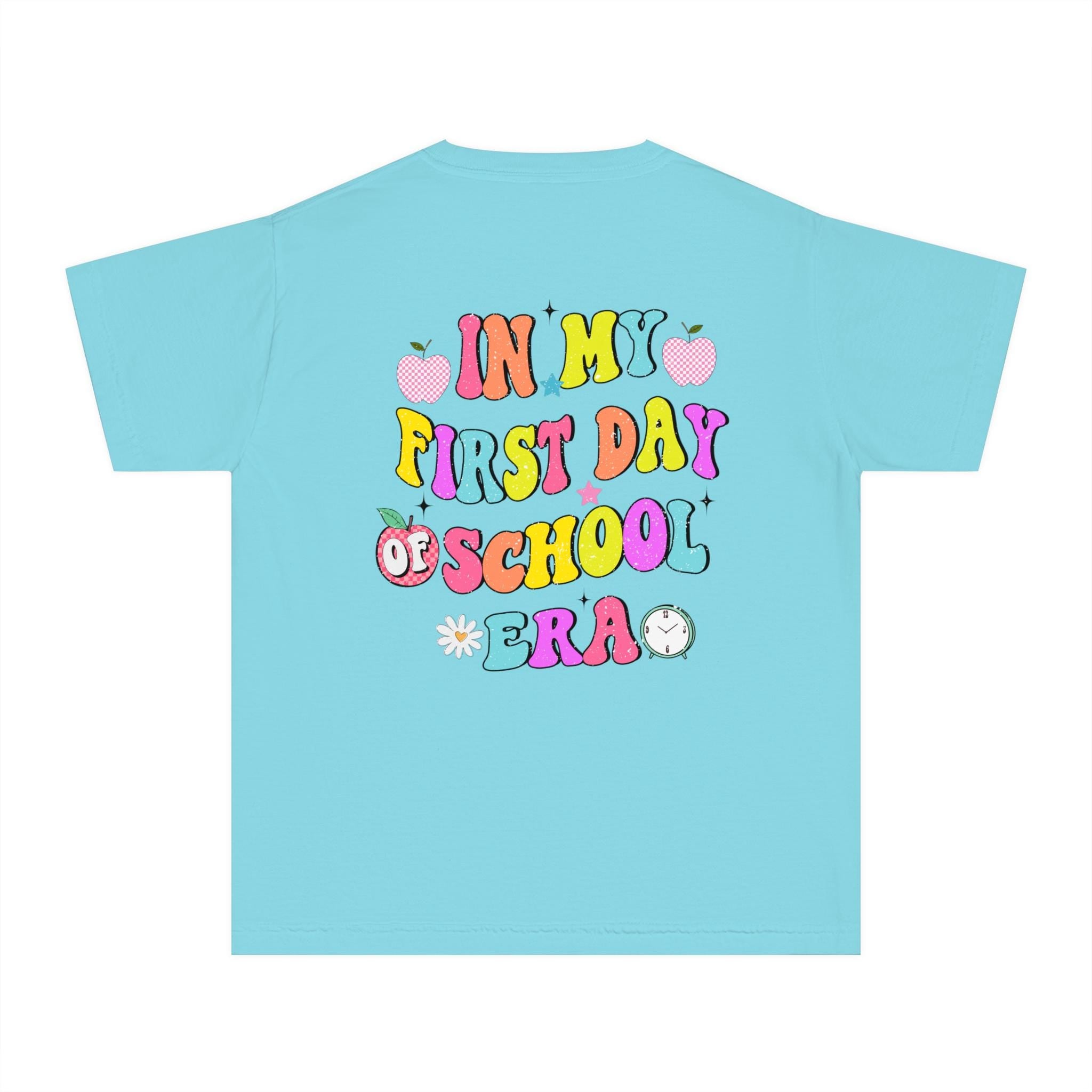 Colorful Youth Midweight Tee, Fun Back-to-School Shirt, Personalized Kids Tee, Bright Summer T-Shirt, Gift for Students