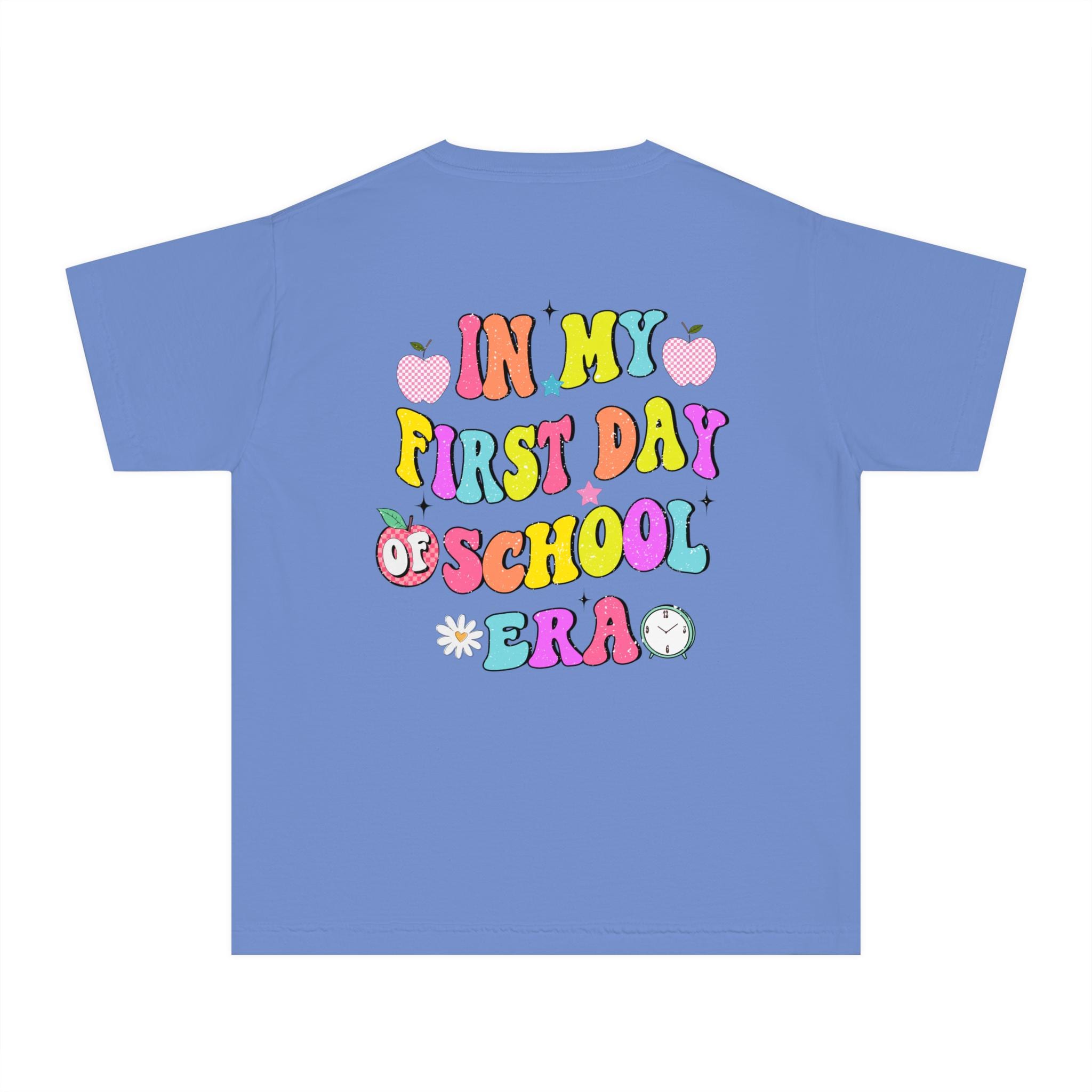 Colorful Youth Midweight Tee, Fun Back-to-School Shirt, Personalized Kids Tee, Bright Summer T-Shirt, Gift for Students