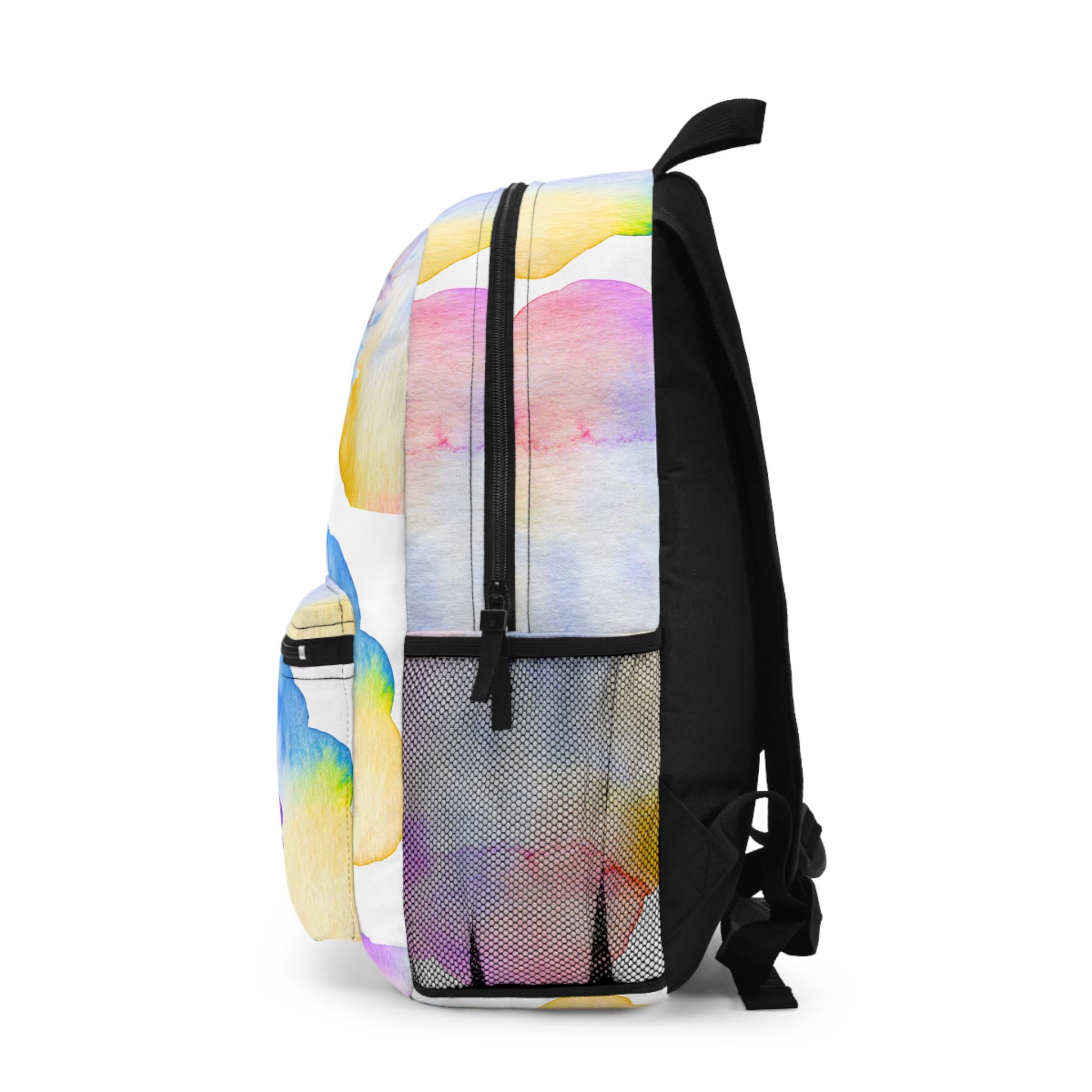 Personalized Horse Backpack for Kids - Watercolor Design, School Bag, Gift for Young Equestrians, Travel Bag for Girls, Custom Name Backpack