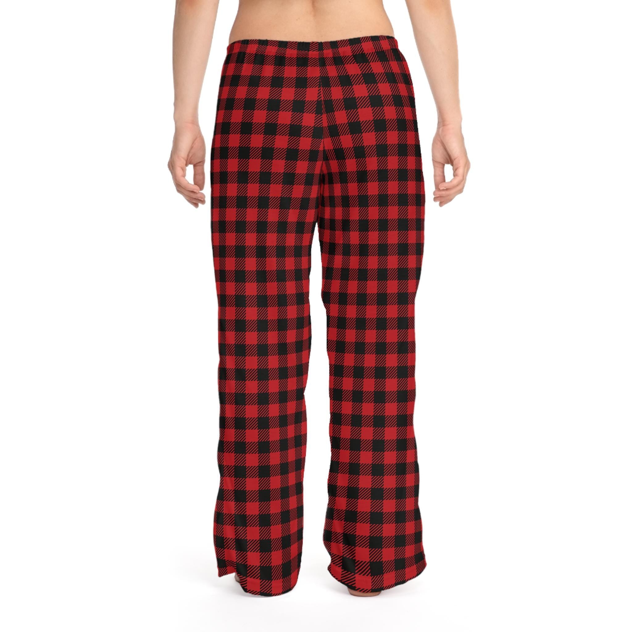 Buffalo Plaid PJ Pants, Cozy Women's Flannel Lounge Pants, Holiday Gift for Her