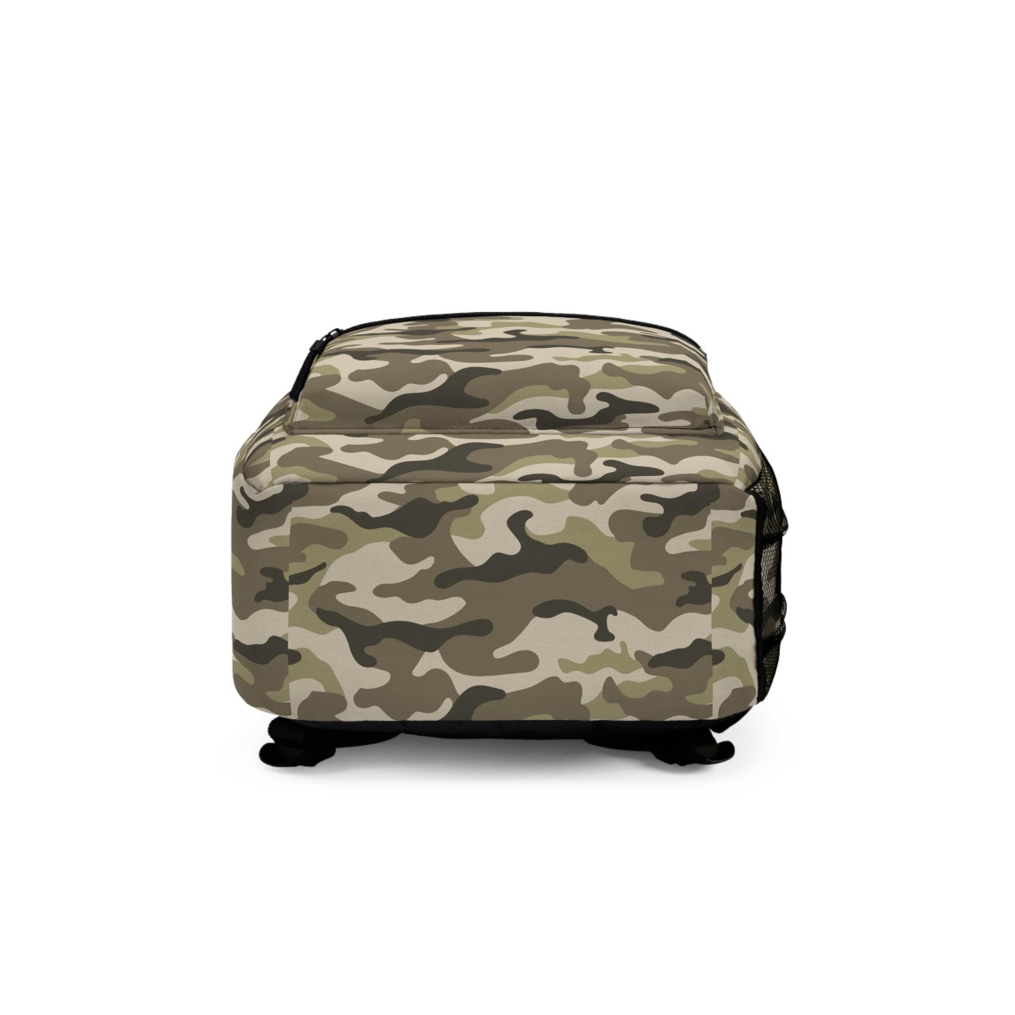 Personalized Camo Backpack, Custom Name Backpack in Hunter Orange | Custom Kids Back to School Bag & Outdoor Travel Gear