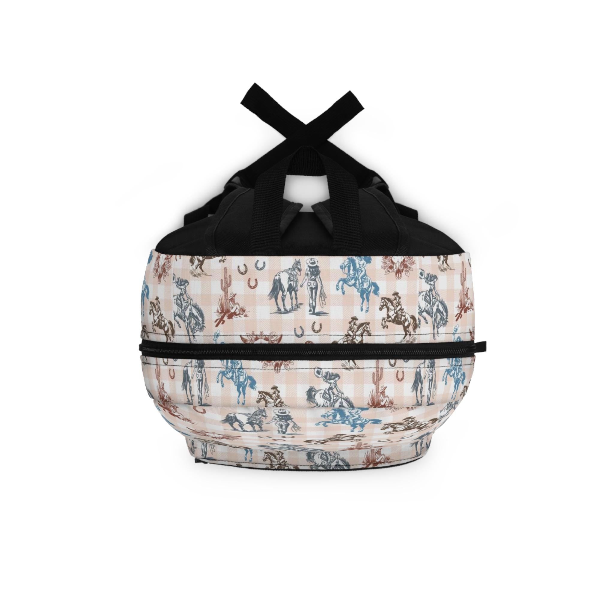 Personalized Cowgirl Backpack for Kids | Western School Backpack with Name