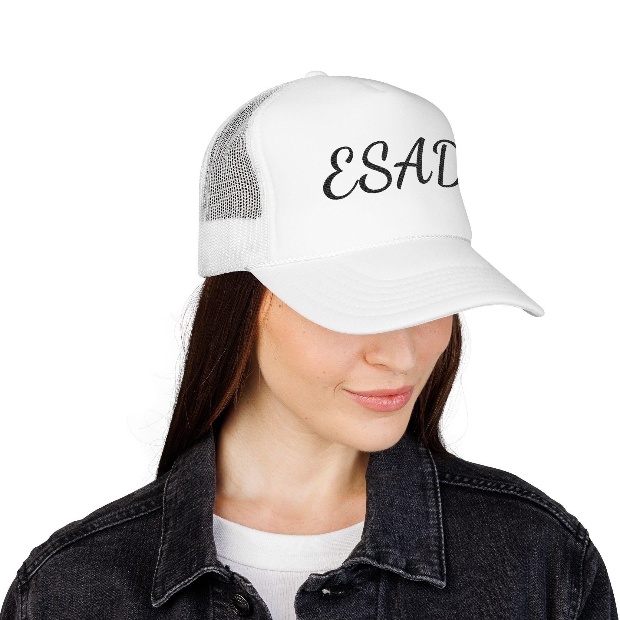 ESAD Trucker Hat, Eat Shit and Die | Funny Embroidered Foam Cap | Bold Humor Statement Hat