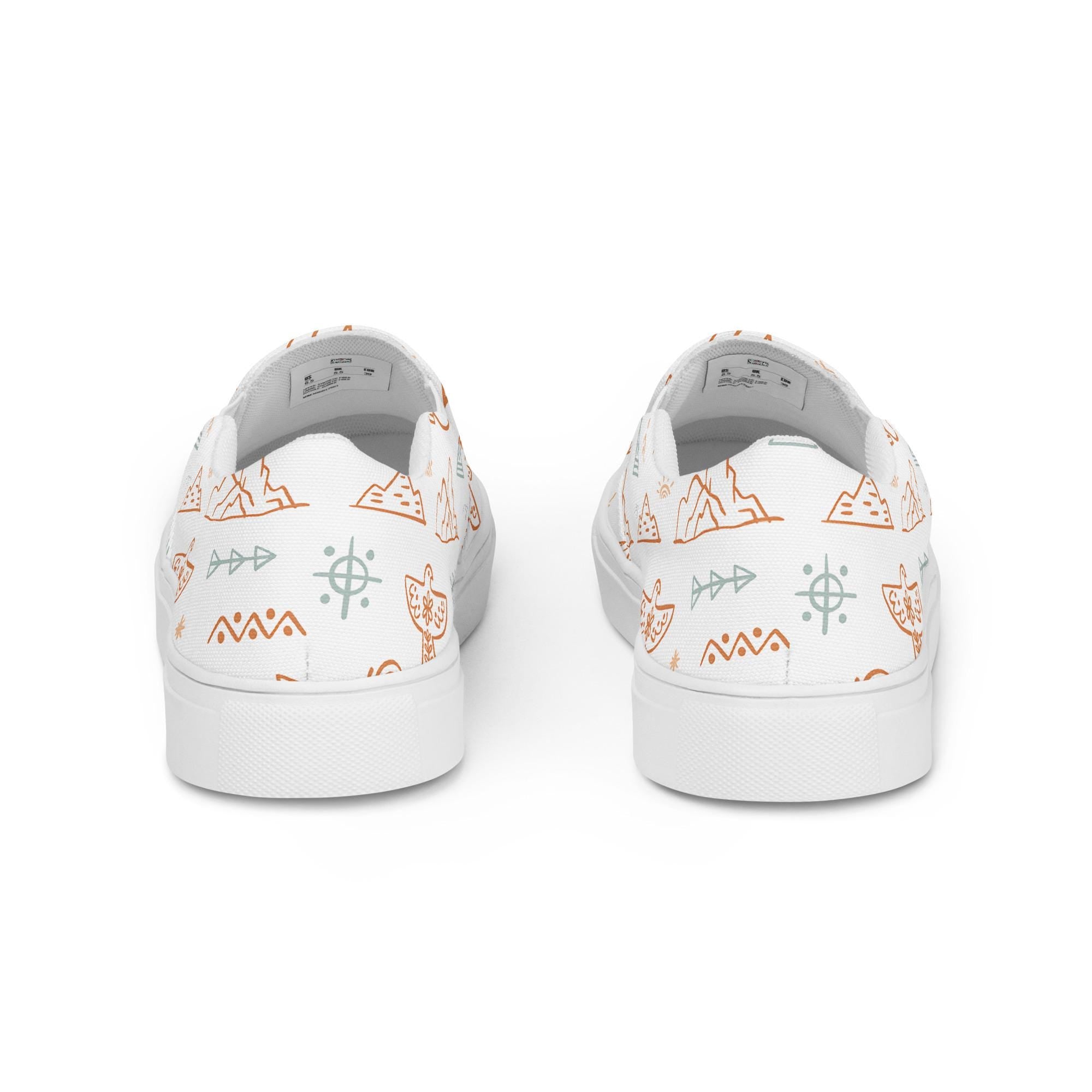 Western Print Women&#39;s Slip-On Shoes | Canvas Comfort Kicks