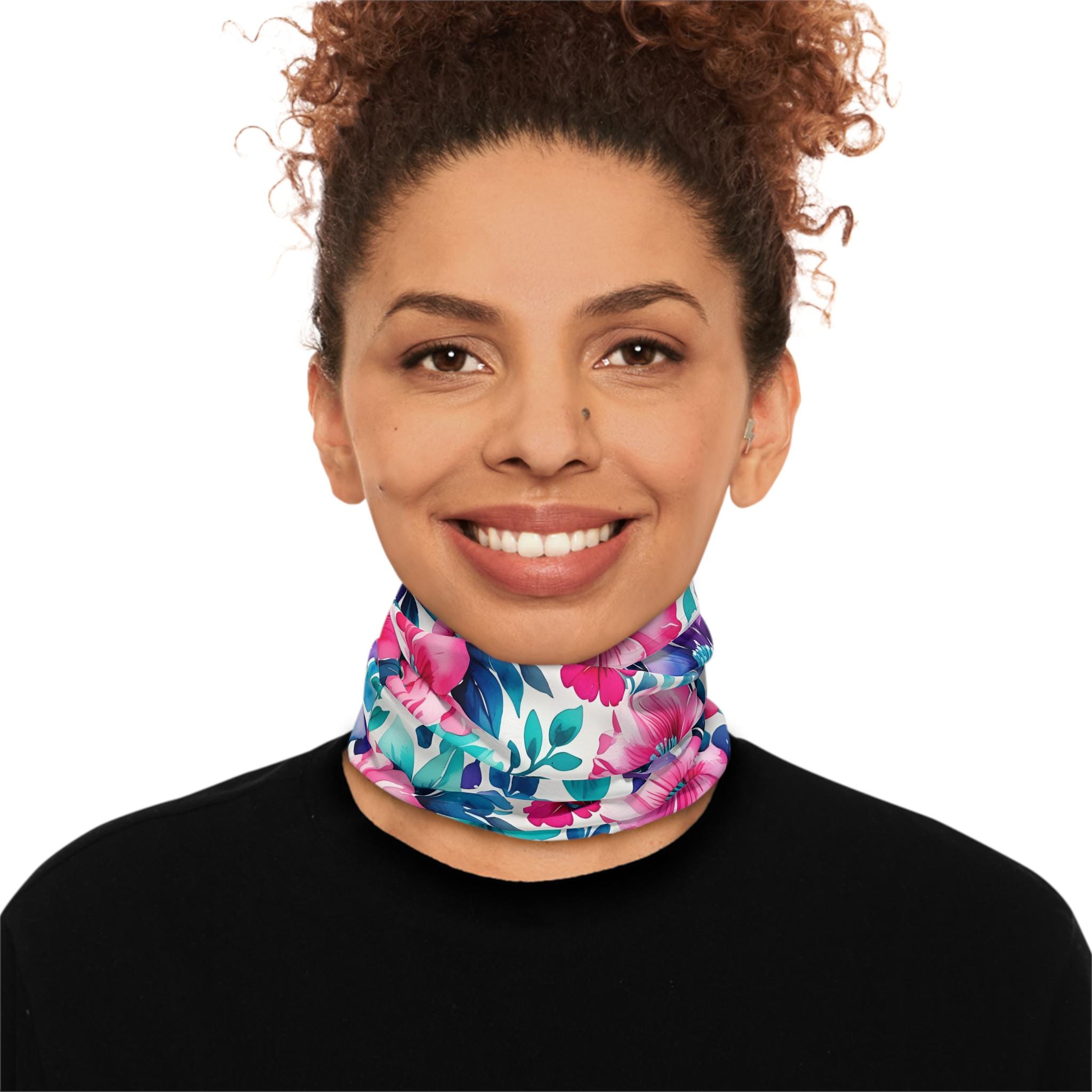 Floral Lightweight Neck Gaiter – 

✓ Soft & stretchy polyester microfiber = all-day comfort
✓ Wear it your way: neck gaiter, headband, do-rag, or beanie!
✓ Built-in UPF 50+ for sunny-day protection
✓ Durable overlocked seams = no unraveling mid-hike
✓ Sizes to fit just right—no tugging, slipping, or adjusting
