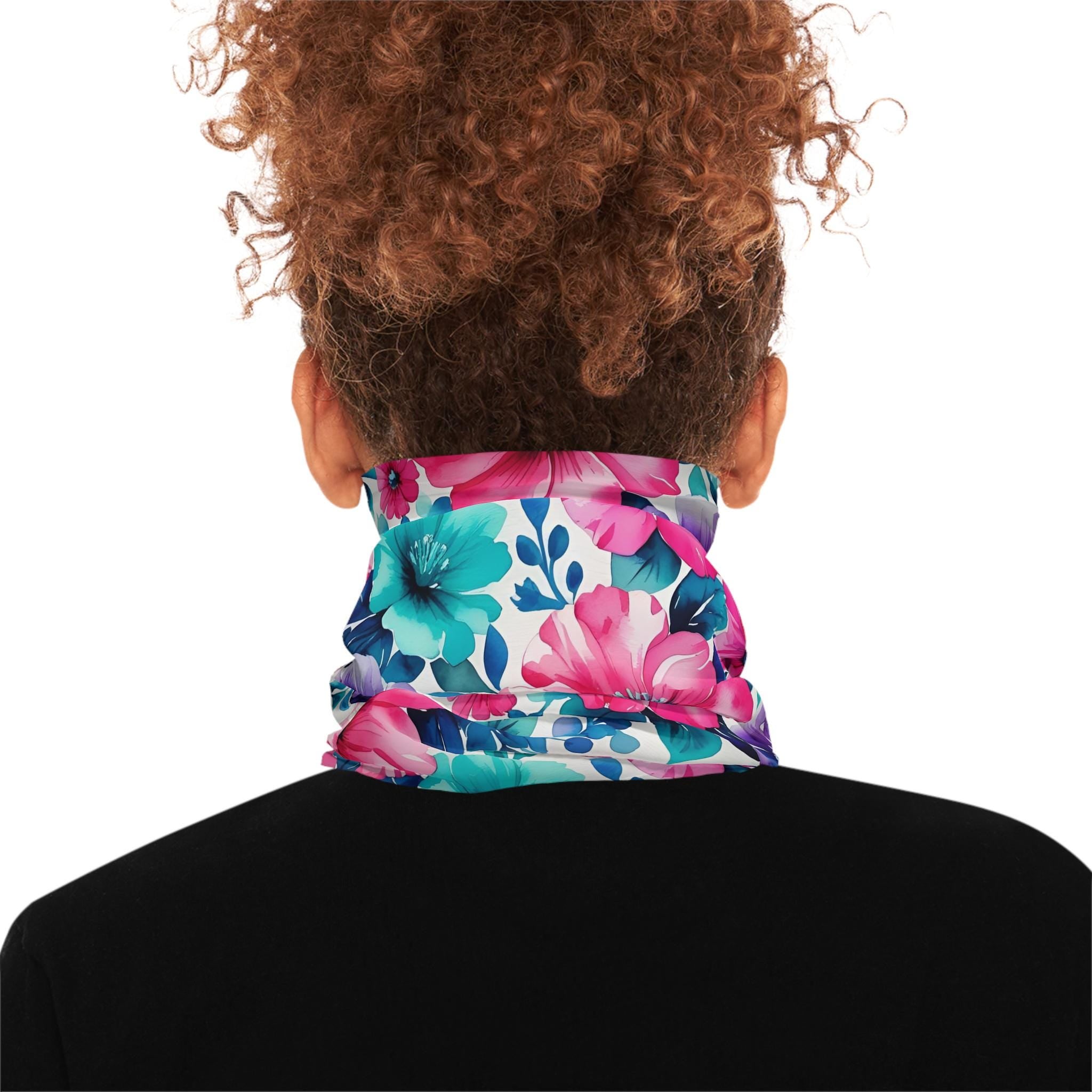 Floral Lightweight Neck Gaiter for Women, Breathable Face Covering, UV Protection Scarf, Outdoor Sports Mask, Stylish Headband Accessory