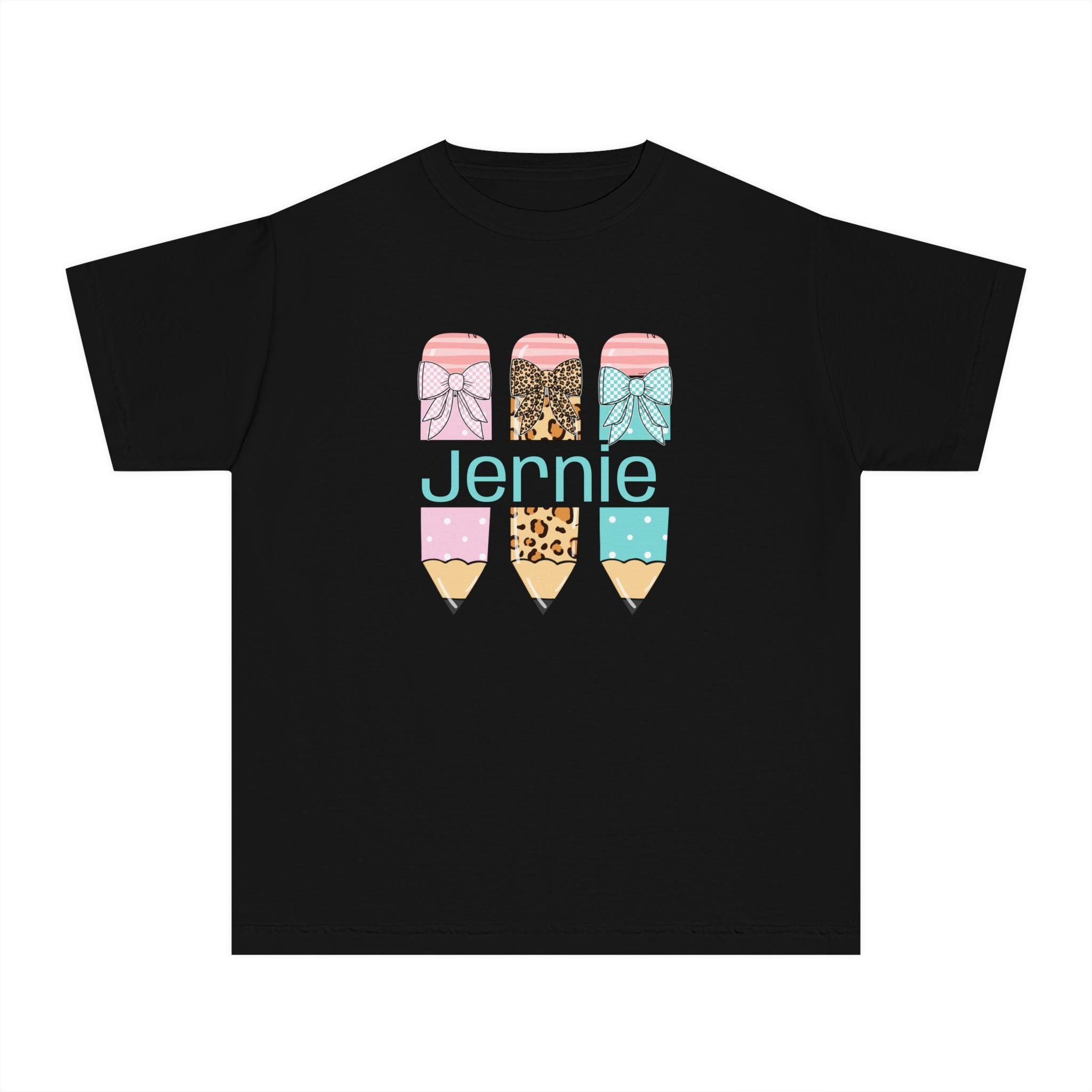 Personalized Back to School Shirt, Name in Pencils, Custom School Shirt