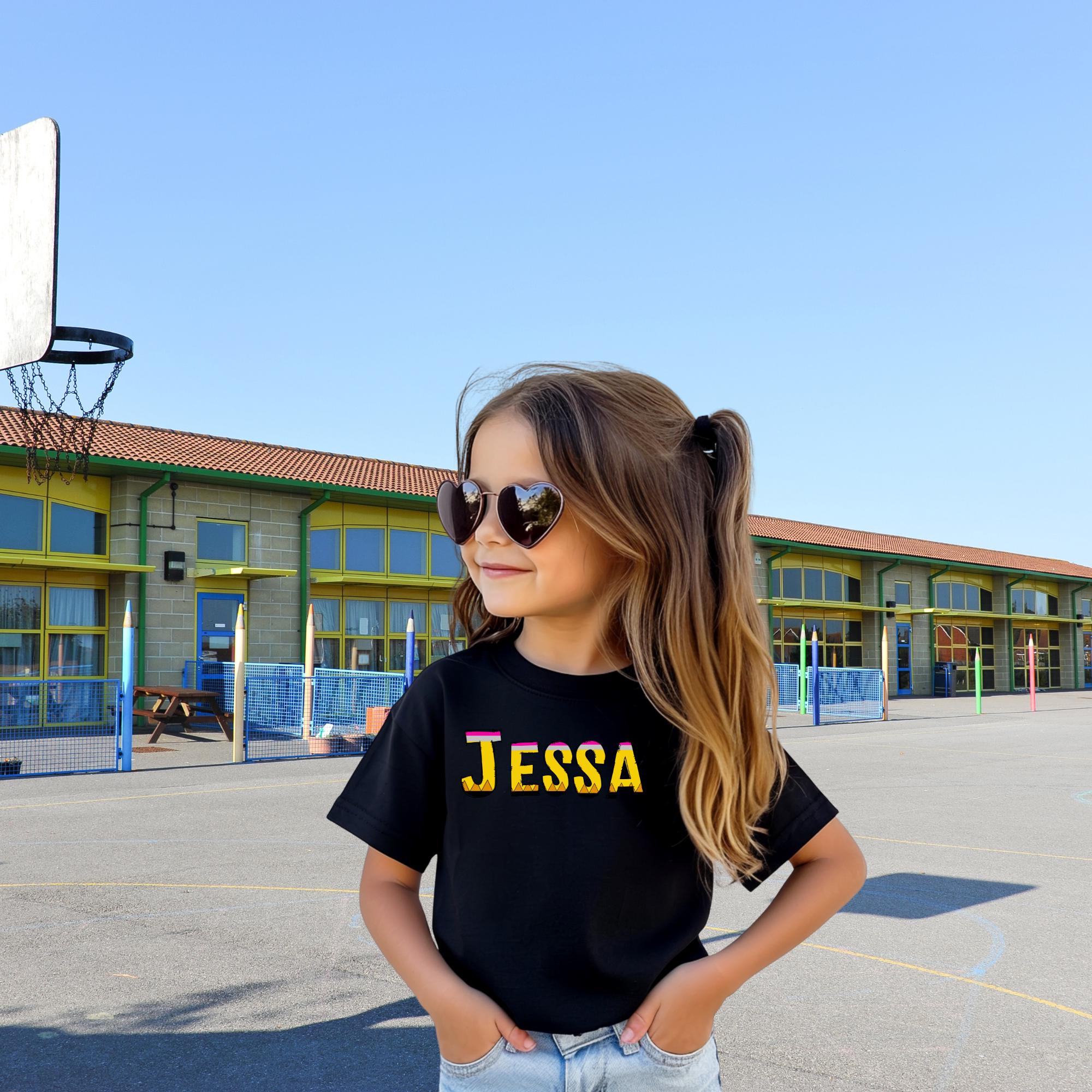Colorful Youth Midweight Tee, Fun Back-to-School Shirt, Personalized Kids Tee, Bright Summer T-Shirt, Gift for Students