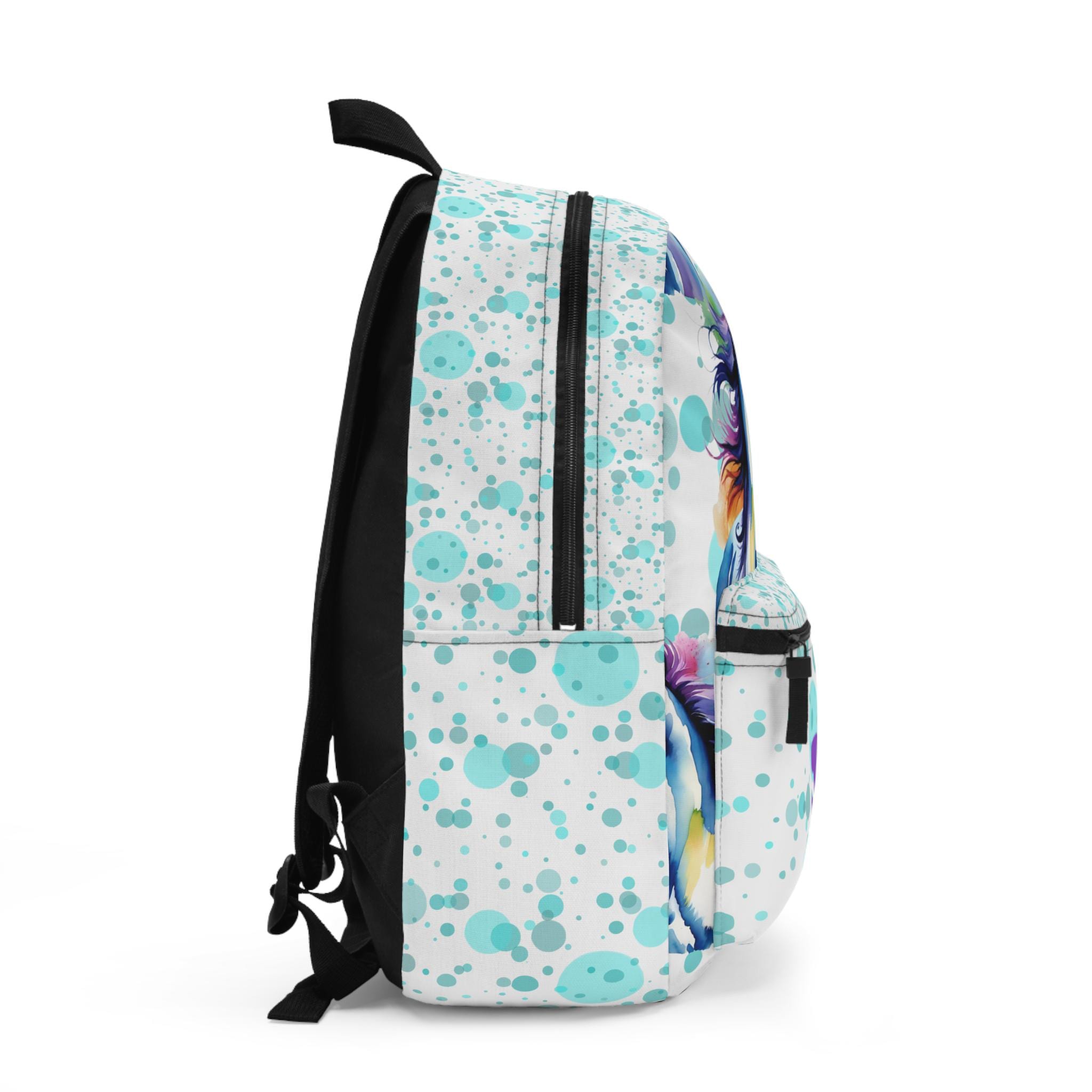 🐴✨ Saddle up for school in style with this Personalized Horse Backpack! Bursting with vibrant watercolor splashes and a bold horse graphic, this bag is perfect for your little equestrian or horse-loving kiddo. Add their name or initials to make it uniquely theirs! 🎒🌈

✓ Customizable front pocket with name or initials